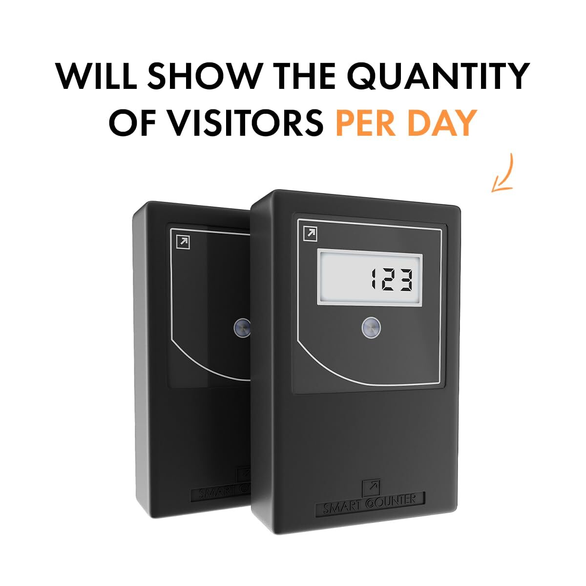 Infrared Wireless People Counter Battery Operated, with 3 Reset Protection Keys