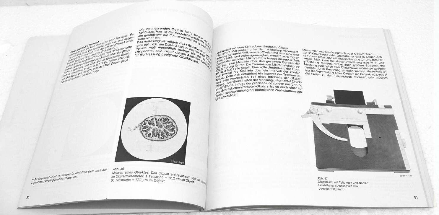 Leitz Booklet – Das Mikroskop und seine Anwendung – Older Version with 108 pages