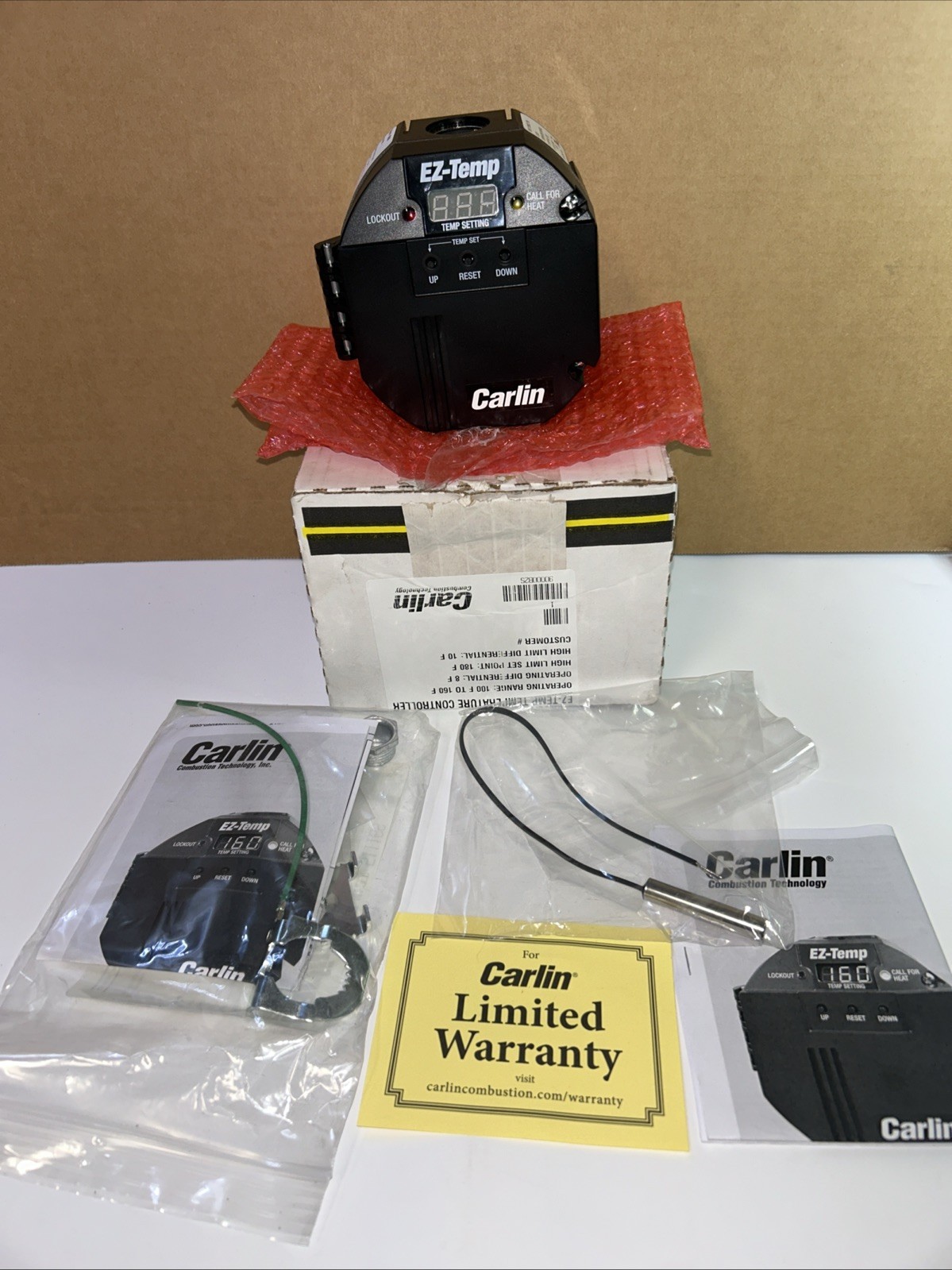 CARLIN 90000B2S Bock Residential Temperature Range Service Pak – Dual limit