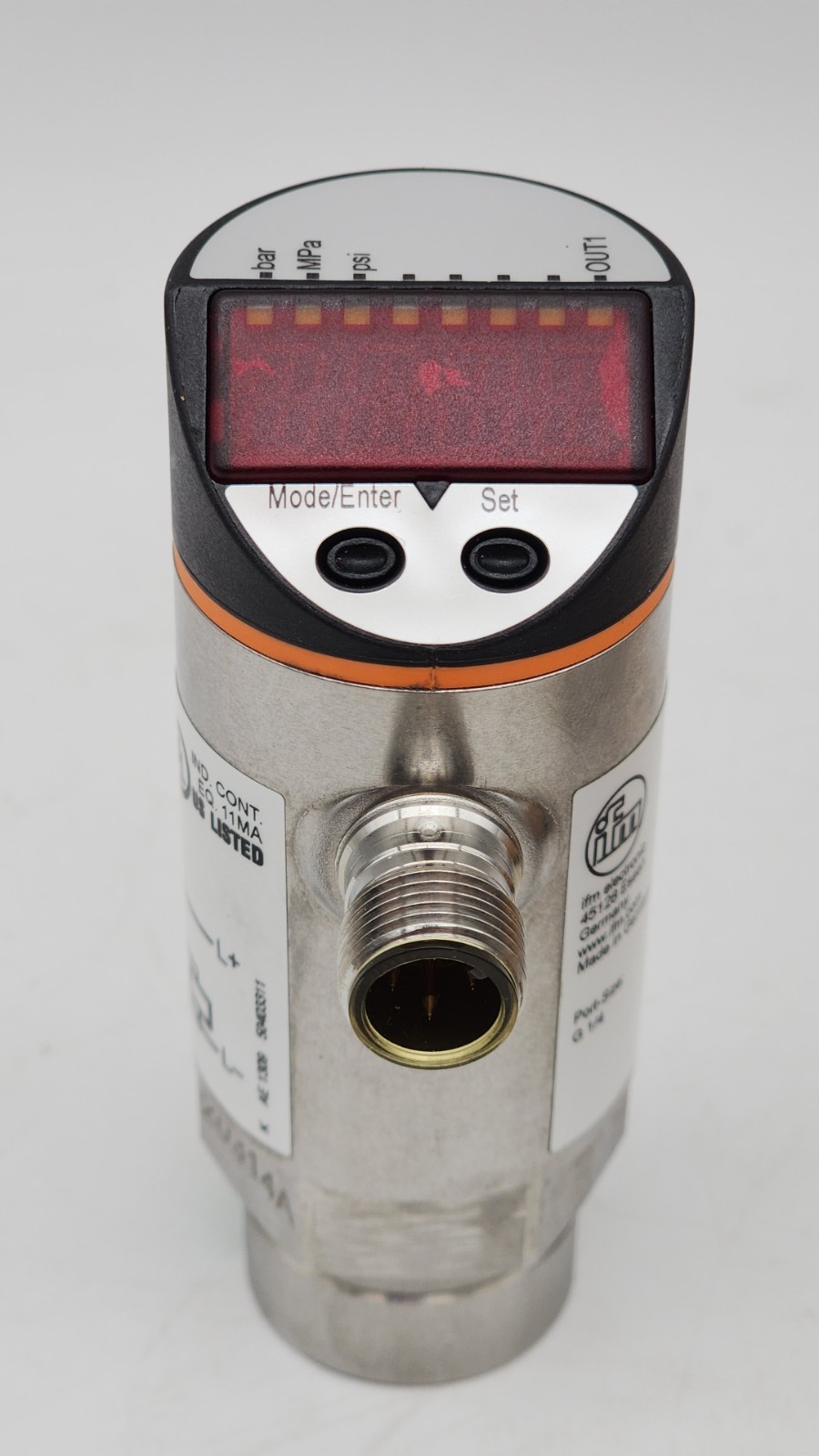 IFM PN5002 PRESSURE SENSOR PN-100-SBR14-HFPKG/US/ *NDA AVAILABLE*