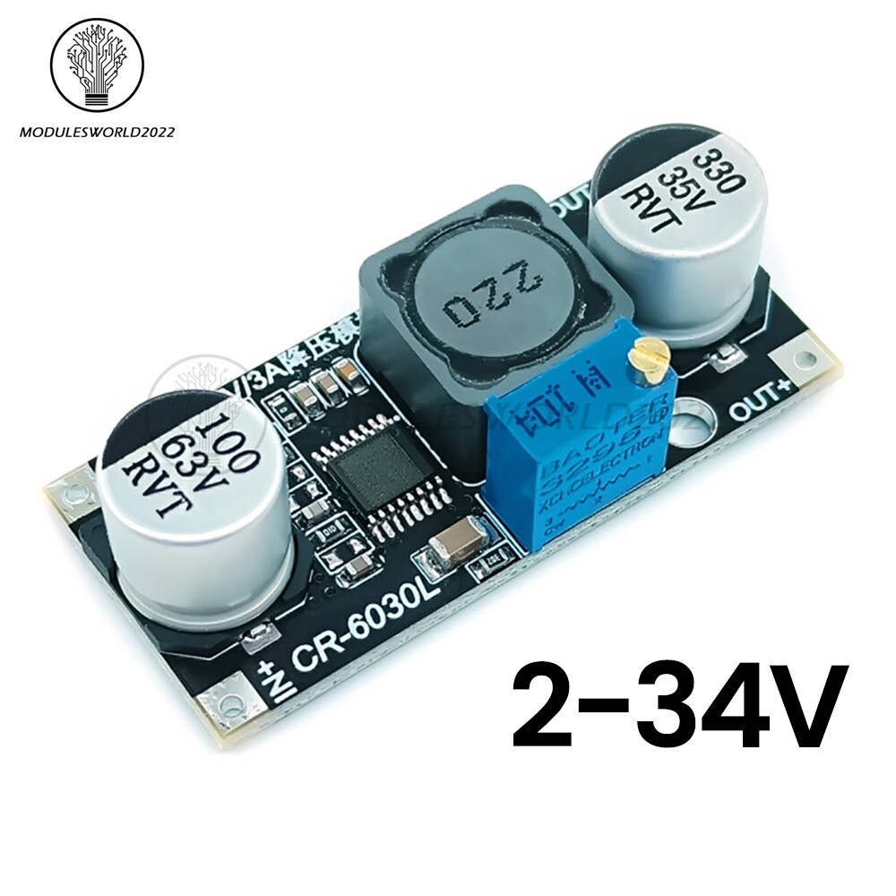 DC4.2-60V to DC 2-34V Step Down (Buck) Voltage Regulator Power Adapter Converter