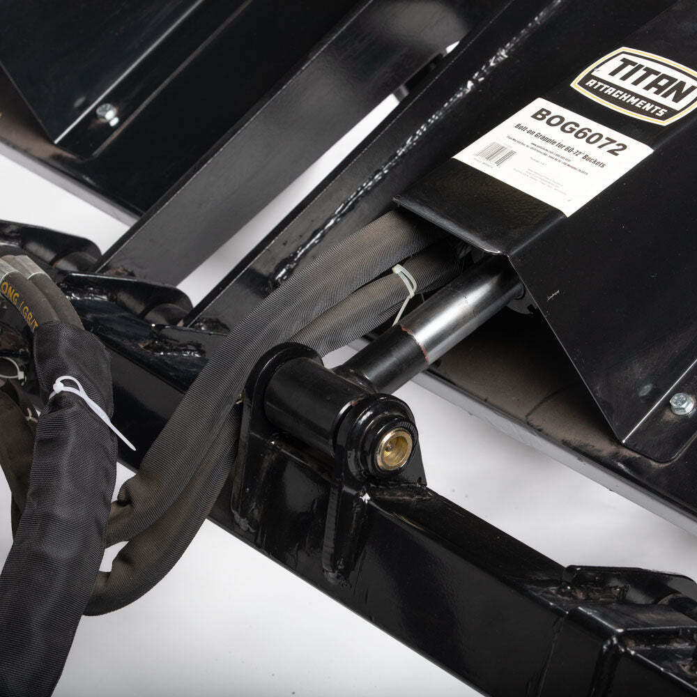 Titan Attachments Dual Adjustable 60″-72″ Bolt-on Grapple Attachment