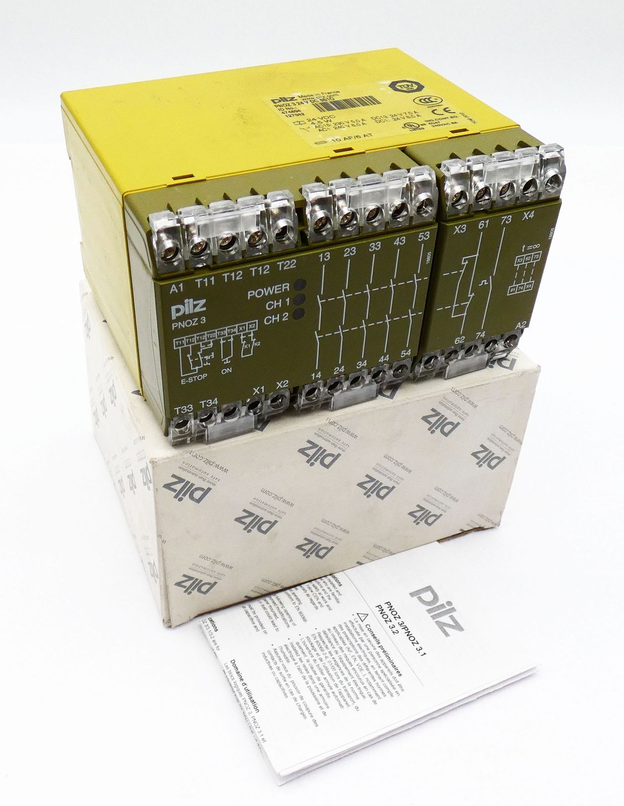 Pilz PNOZ 3 24 V DC 5S1Ö PNOZ324VDC5S1Ö 474894 Safety Switchgear-Unused/Original Packaging
