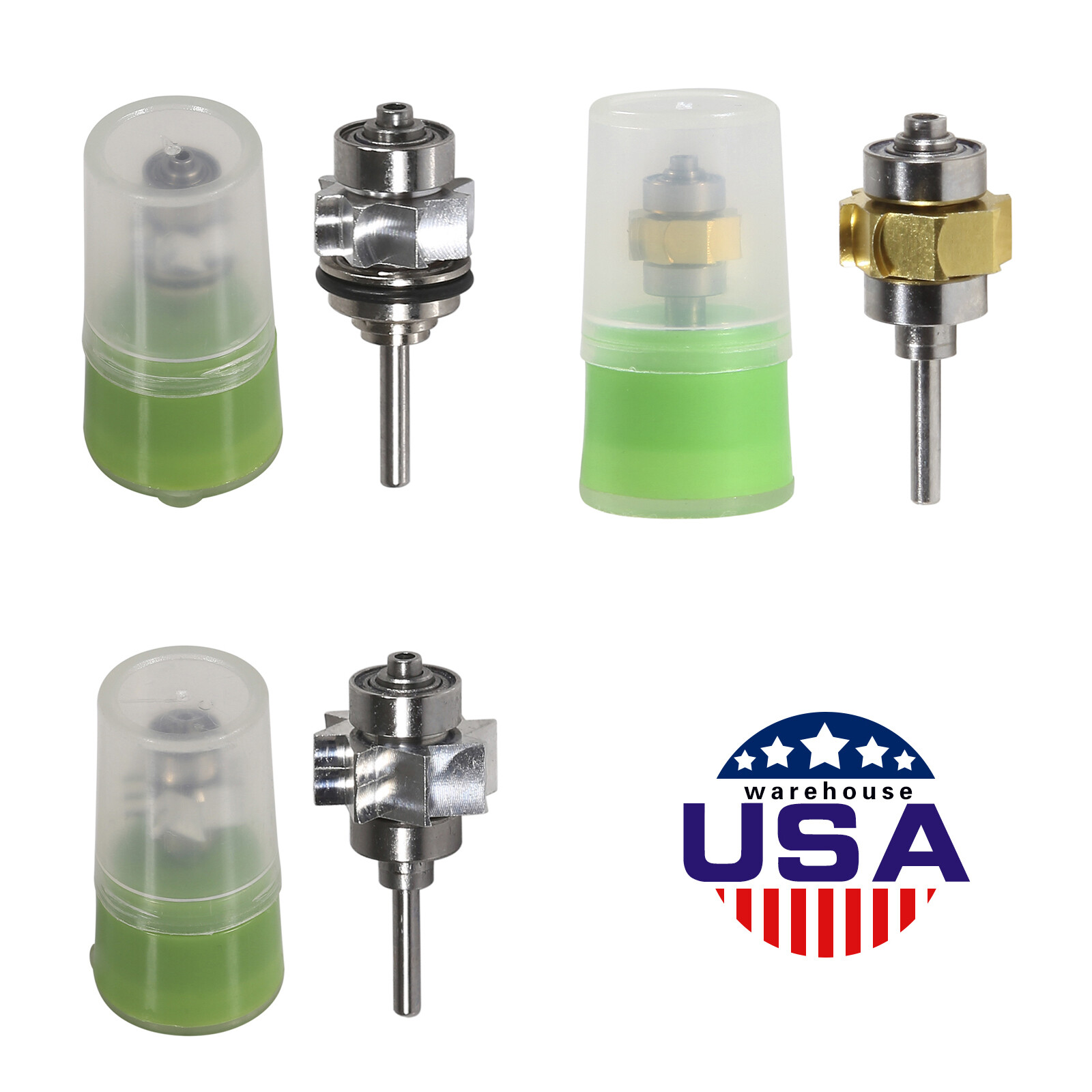 USA Dental High Speed Turbine Handpiece /E-generator LED /Fiber Optic 2/4/6H SA