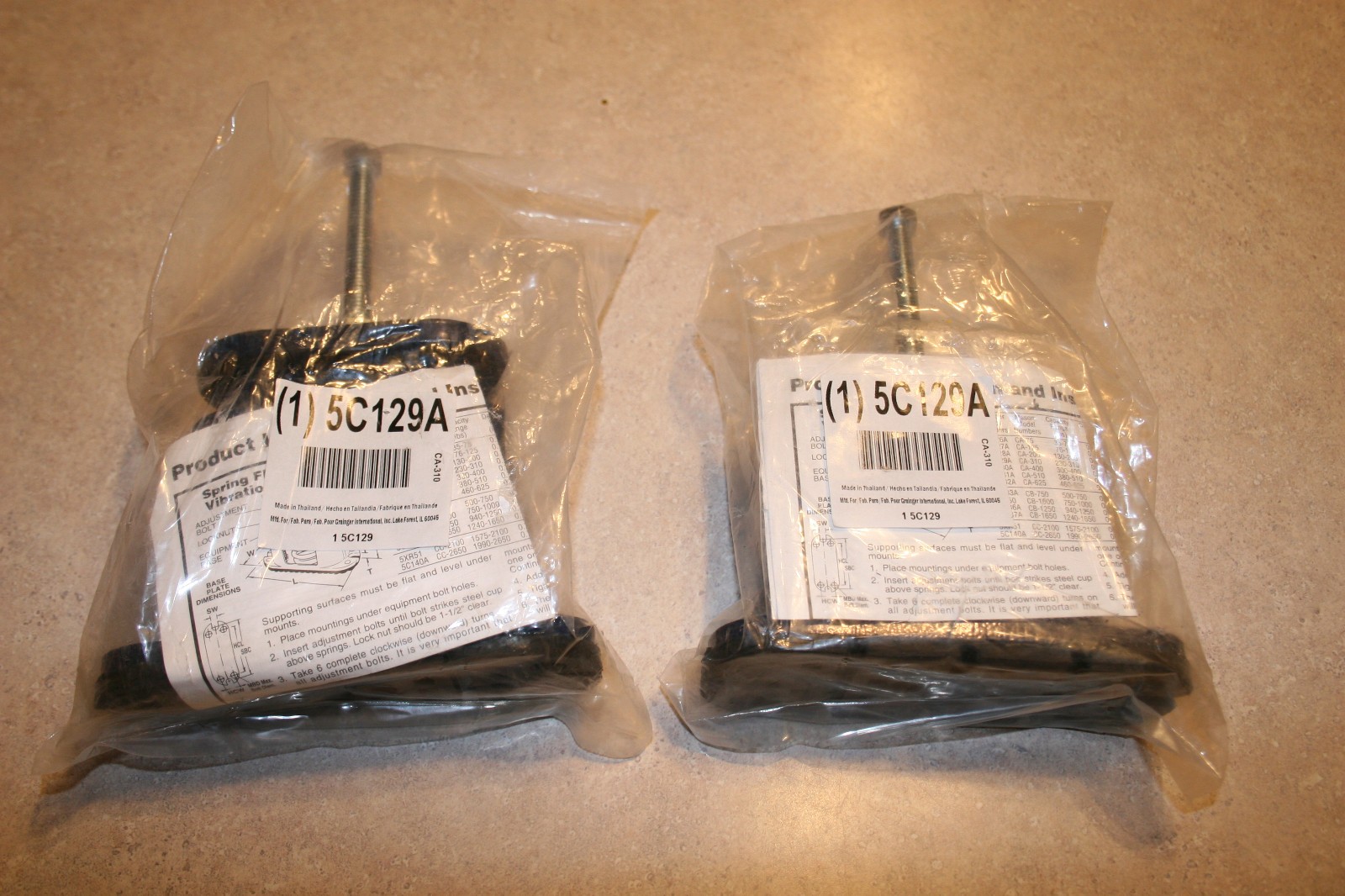 Mason Floor Mount Vibration Isolators (5C129A)(2ea)