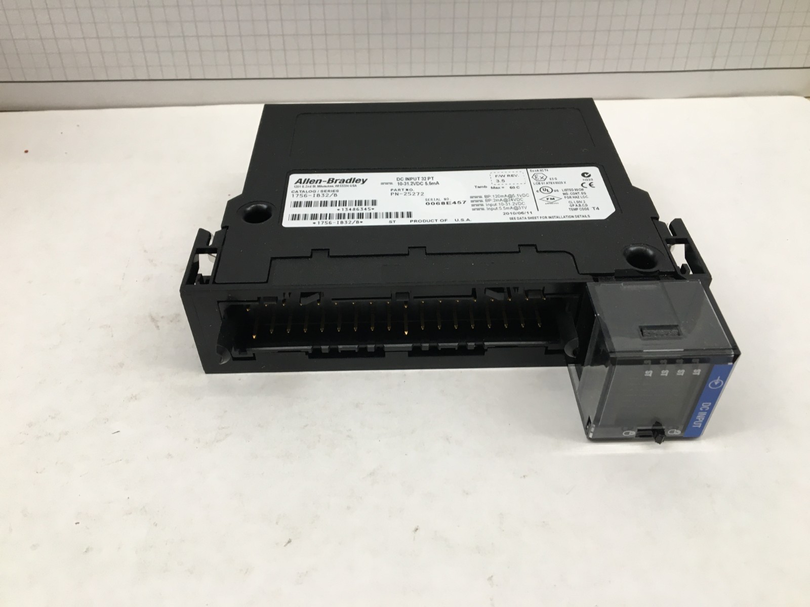 1756-IB32 ALLEN BRADLEY INPUT MODULE Ser A, NEW Texas, No Ter Block