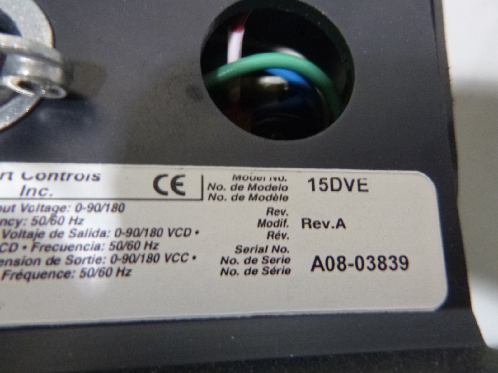 DAYTON 2H561 MOTOR WITH VARIABLE SPEED CONTROLLER