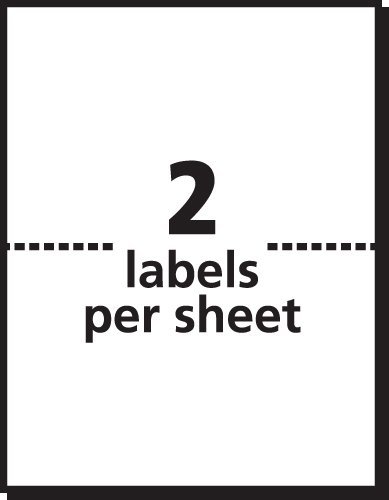 SHIPPING LABELS – Self Adhesive – 8.5 x 5.5 – Pro Office – Industrial Strength