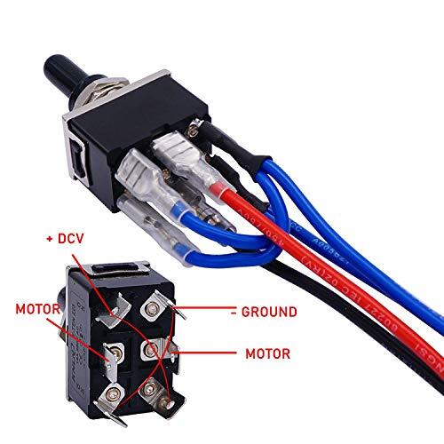 Waterproof Latching Reverse Polarity Switch 12V 10 Amps DC Motor Control 6 Pi…