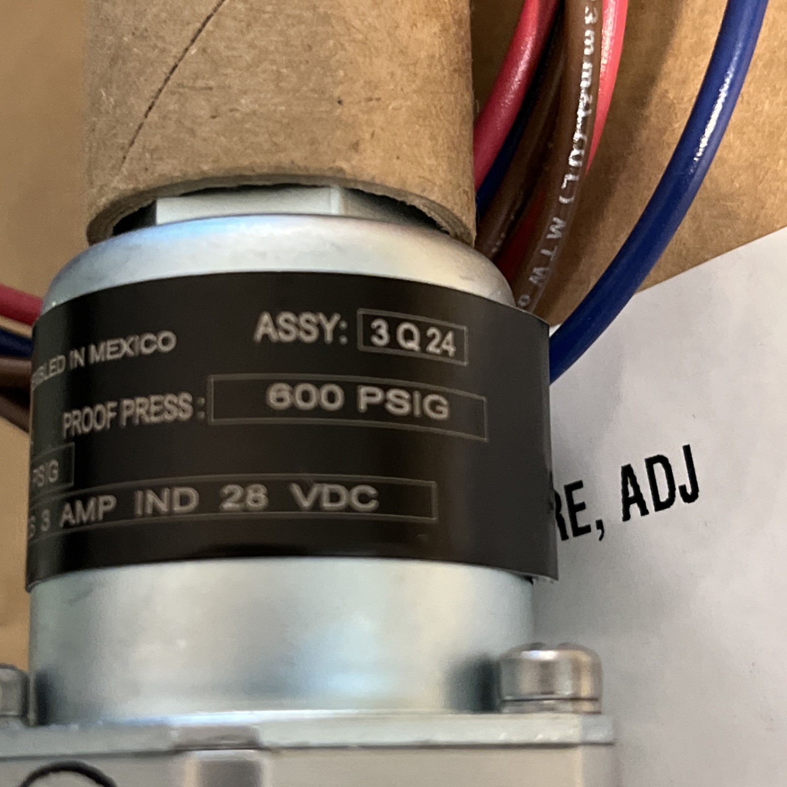 ITT Industries 130P4S50 Neo-Dyn Pressure Switch 3-5A 28VDC 600 PSIG