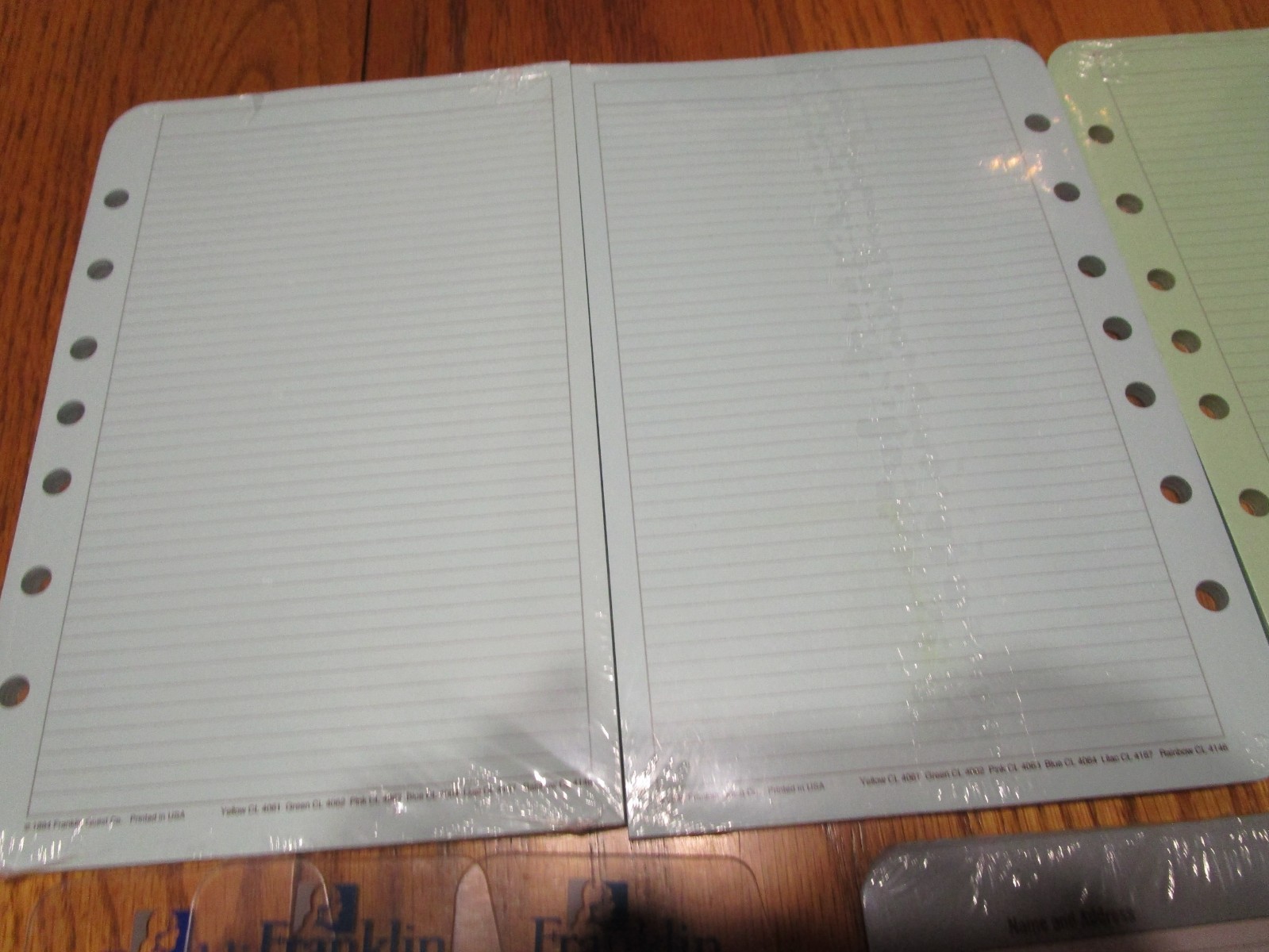 6 FRANKLIN COVERY QUEST MISCELLANEIOUS REFILL PAGES FOR PLANNERS NIP