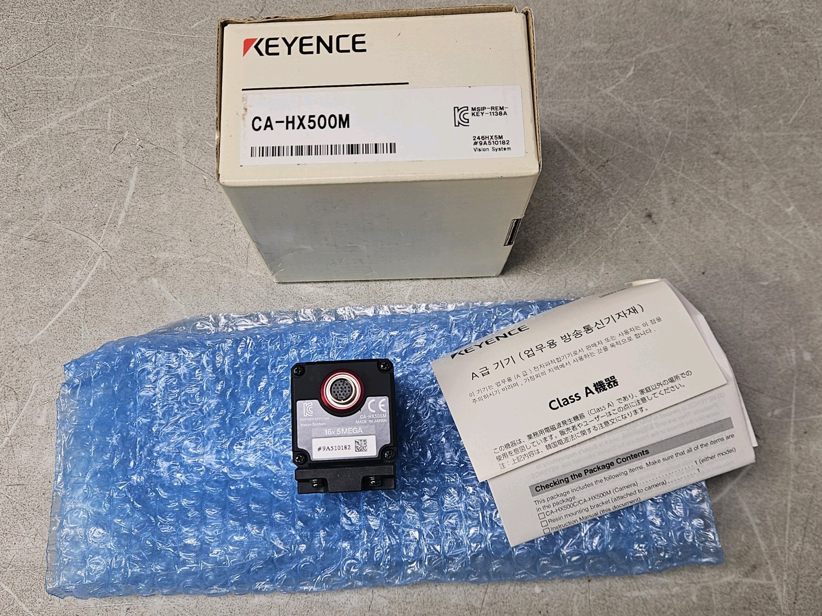 Keyence Industrial Camera CA-HX500M