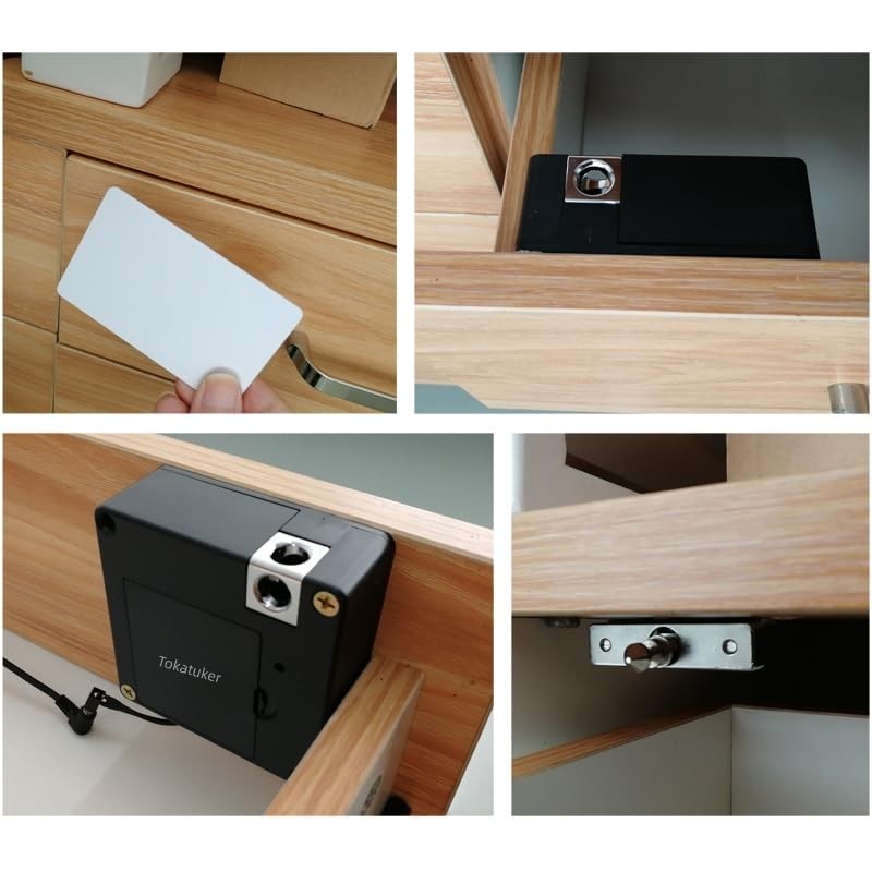 Invisible Electronic Cabinet Lock Hidden NFC Lock DIY RFID Lock Latch with US