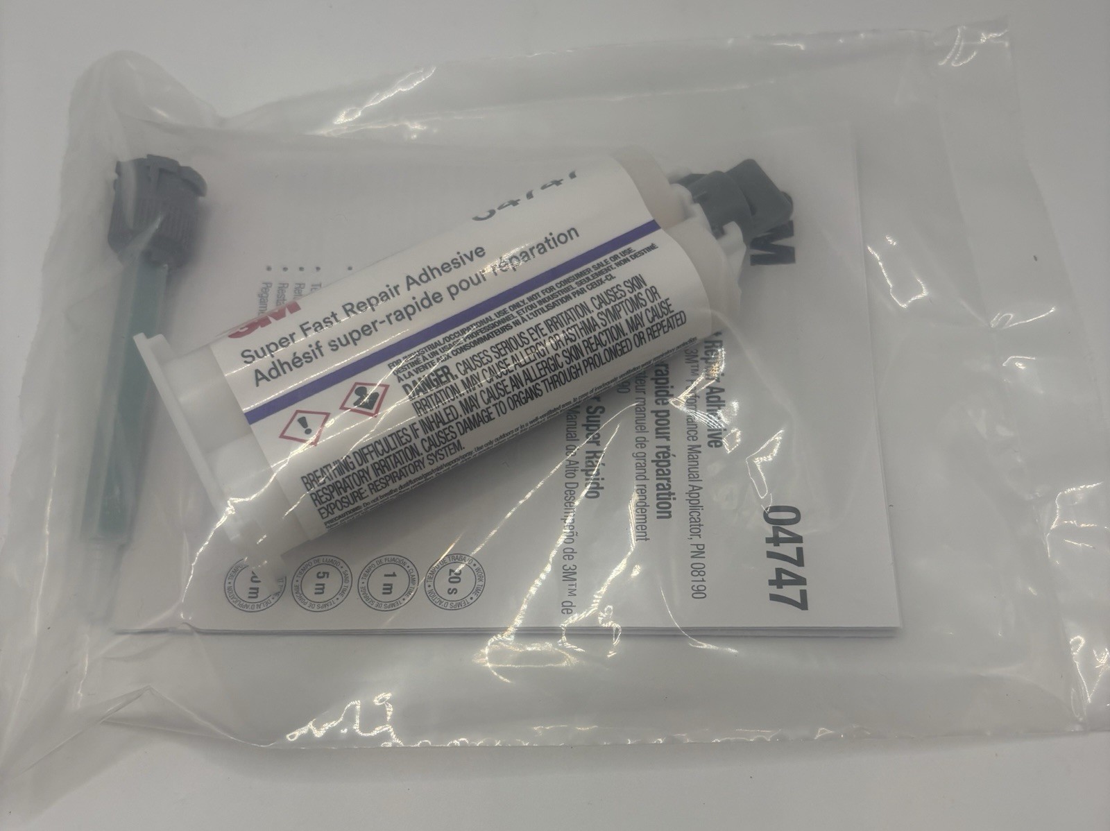 NEW 3M Super Fast Repair Adhesive 04747 1.6 oz