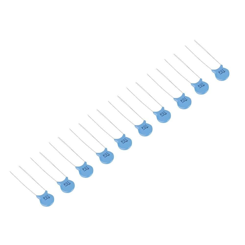 0.1uF (100nF) 500V Ceramic Disc Capacitors – Pack of 10/25/50/100
