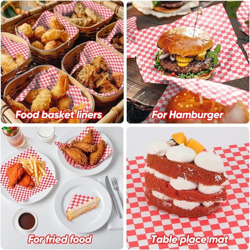 Extra Strong Deli Wax Paper Sheets 12×12 Grease Resistant Food Wrap 100pcs New