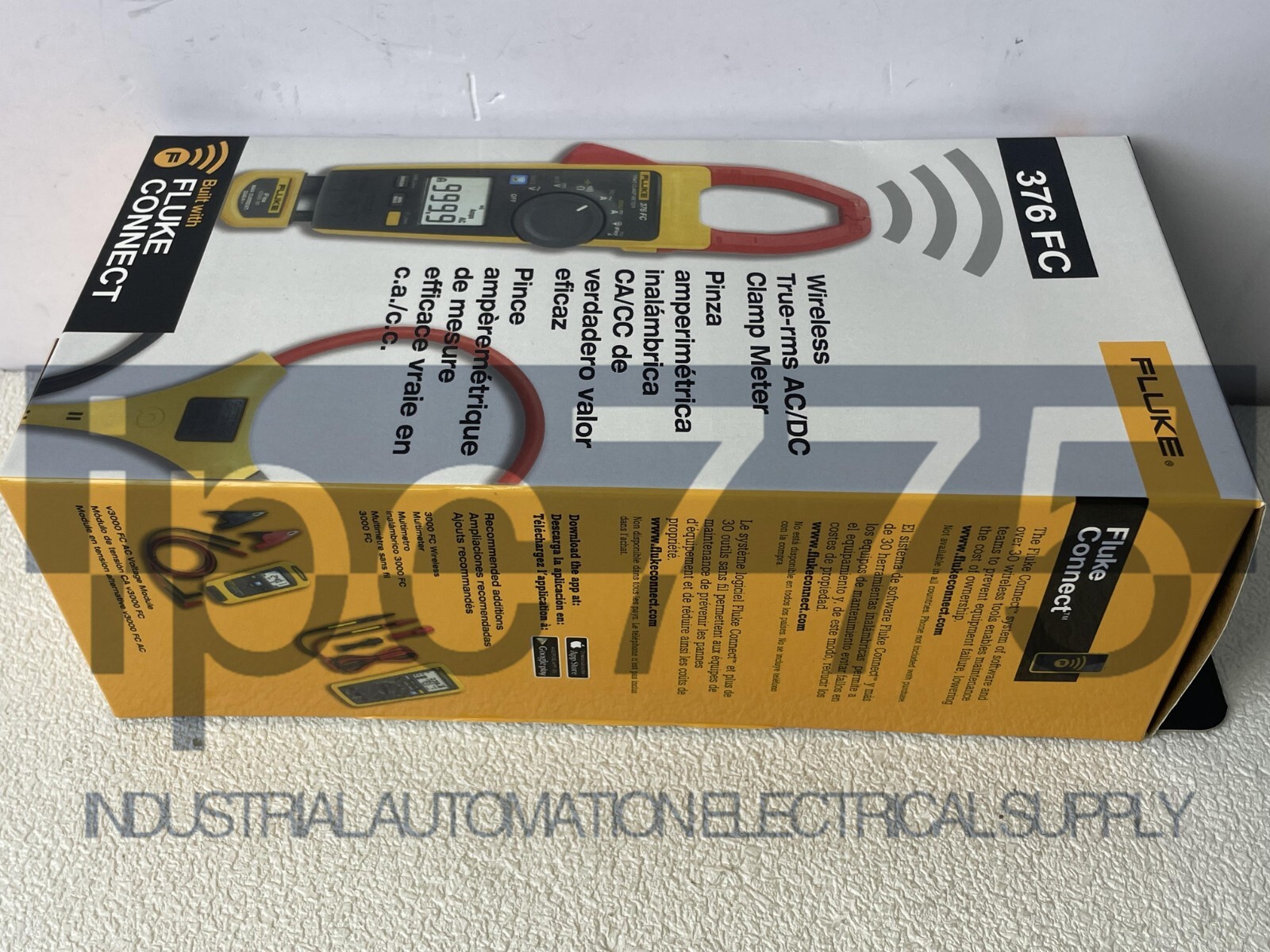 Fluke 376 FC True-RMS AC/DC Volt Ohm Amp Clamp Meter WIFI Connection With iFlex