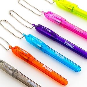 BAZIC Palm Mini Ballpoint Pen w/Key Ring, Roller Pens Medium Point 1.0mm, Small