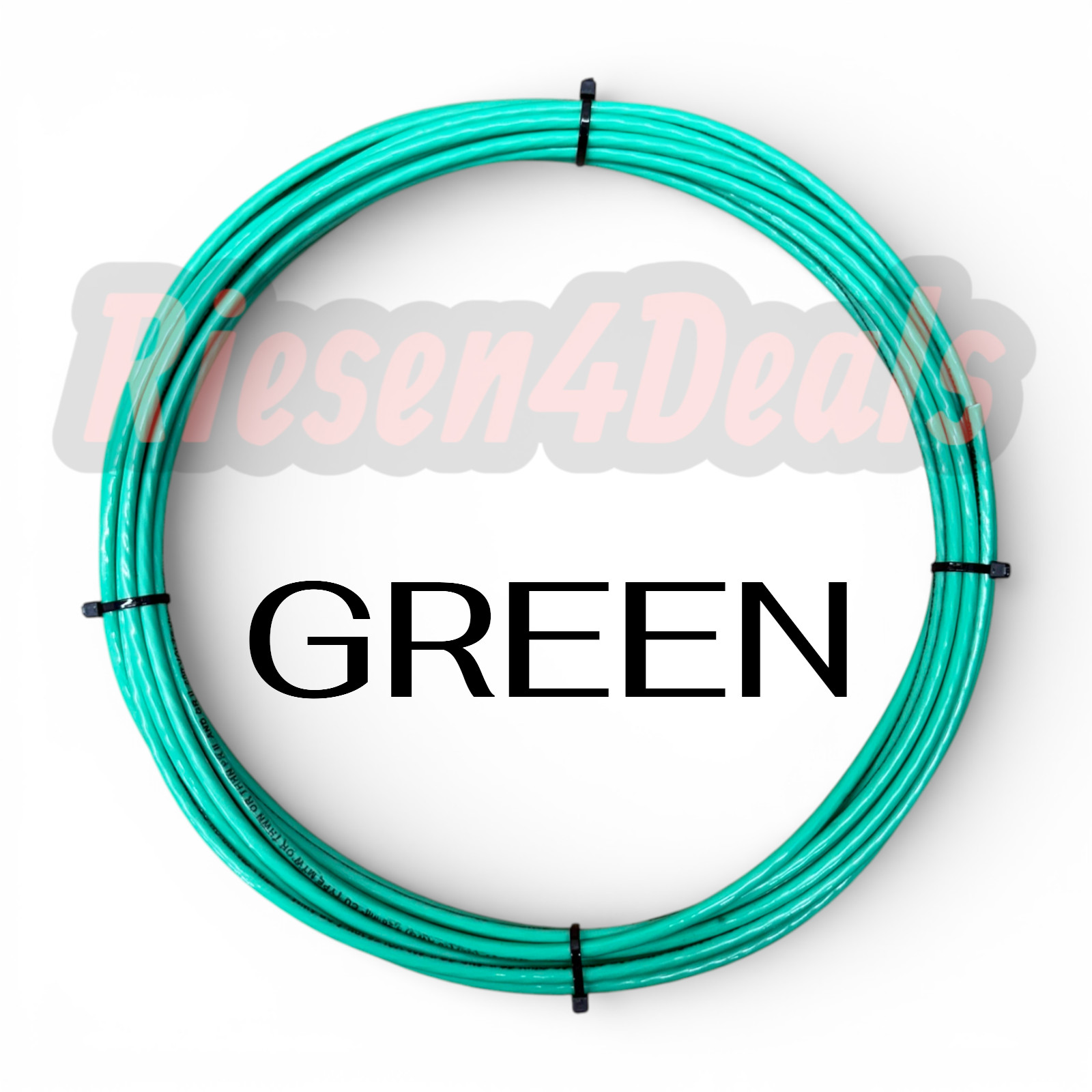 #10 AWG Gauge Green 600V THHN Stranded Copper Wire UL Listed – Multiple Lengths