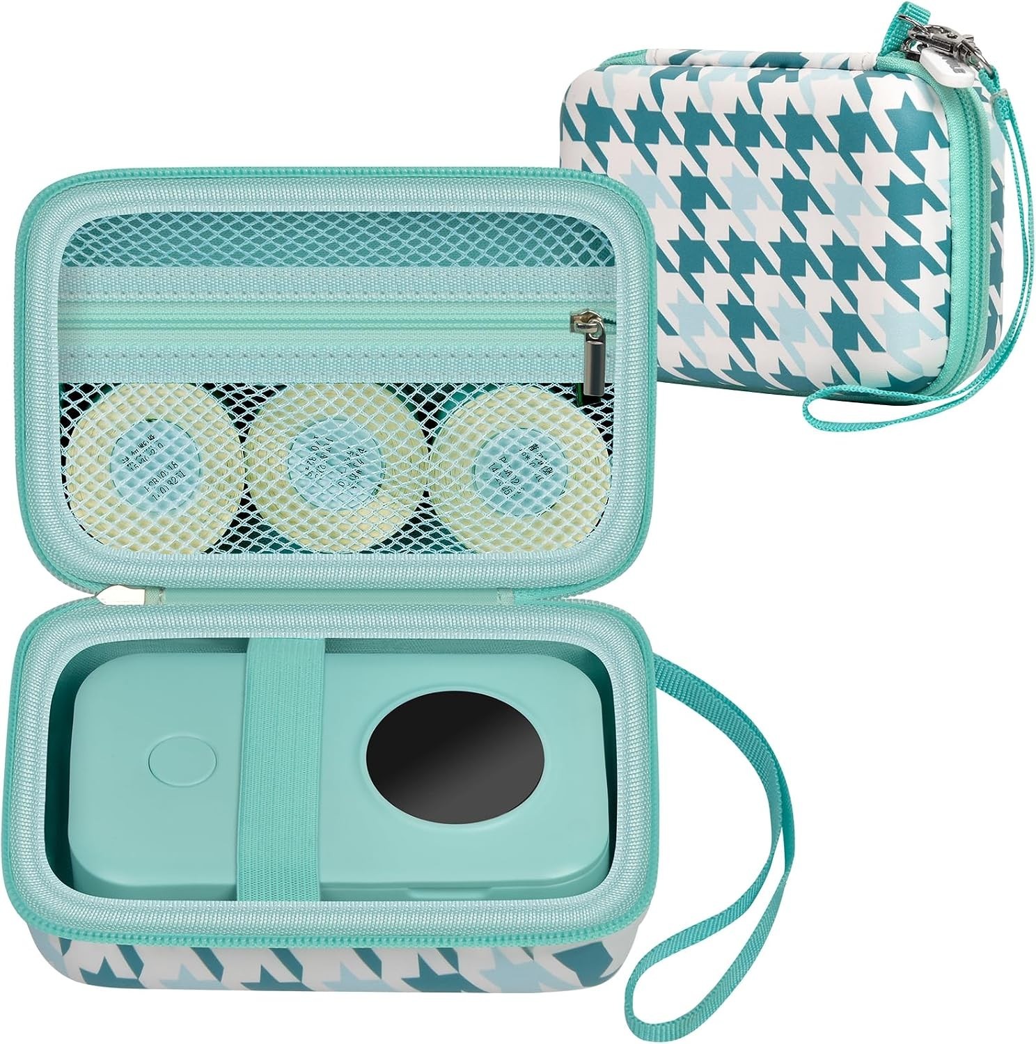 Turquoise EVA Case for Phomemo D30 & NIIMBOT D11 – Durable & Stylish Protection