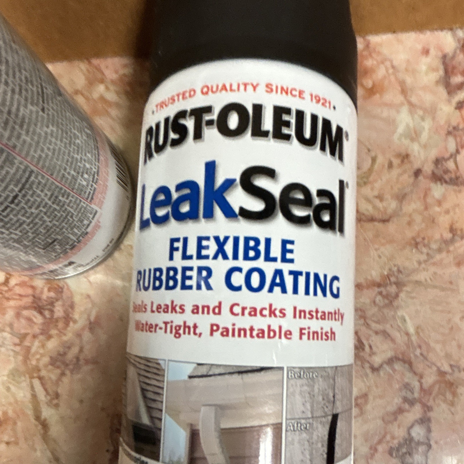 Rust-Oleum LeakSeal Flexible Rubber Coating Black Matte 12oz Aerosol 2-Pack