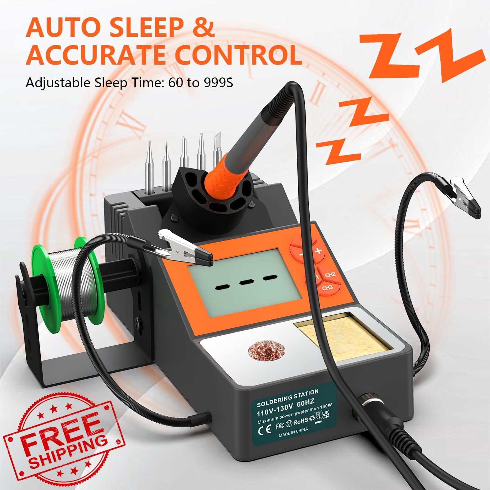Crtsweker Gray 140W Soldering Station Kit