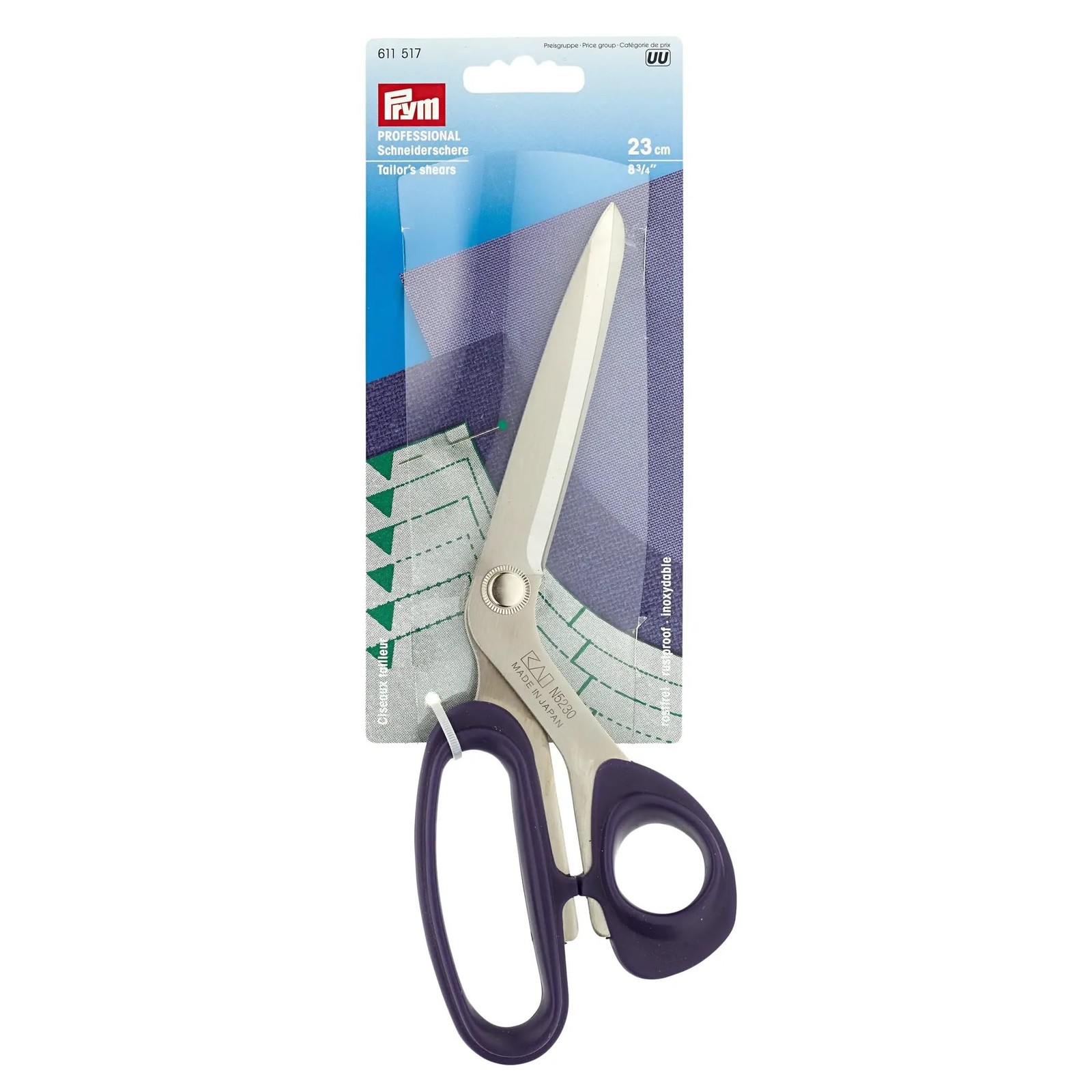 611517 PROFESSIONAL Tailor Scissors 23cm 83/4′′, Stainless Steel, Blue – Precision Sc…
