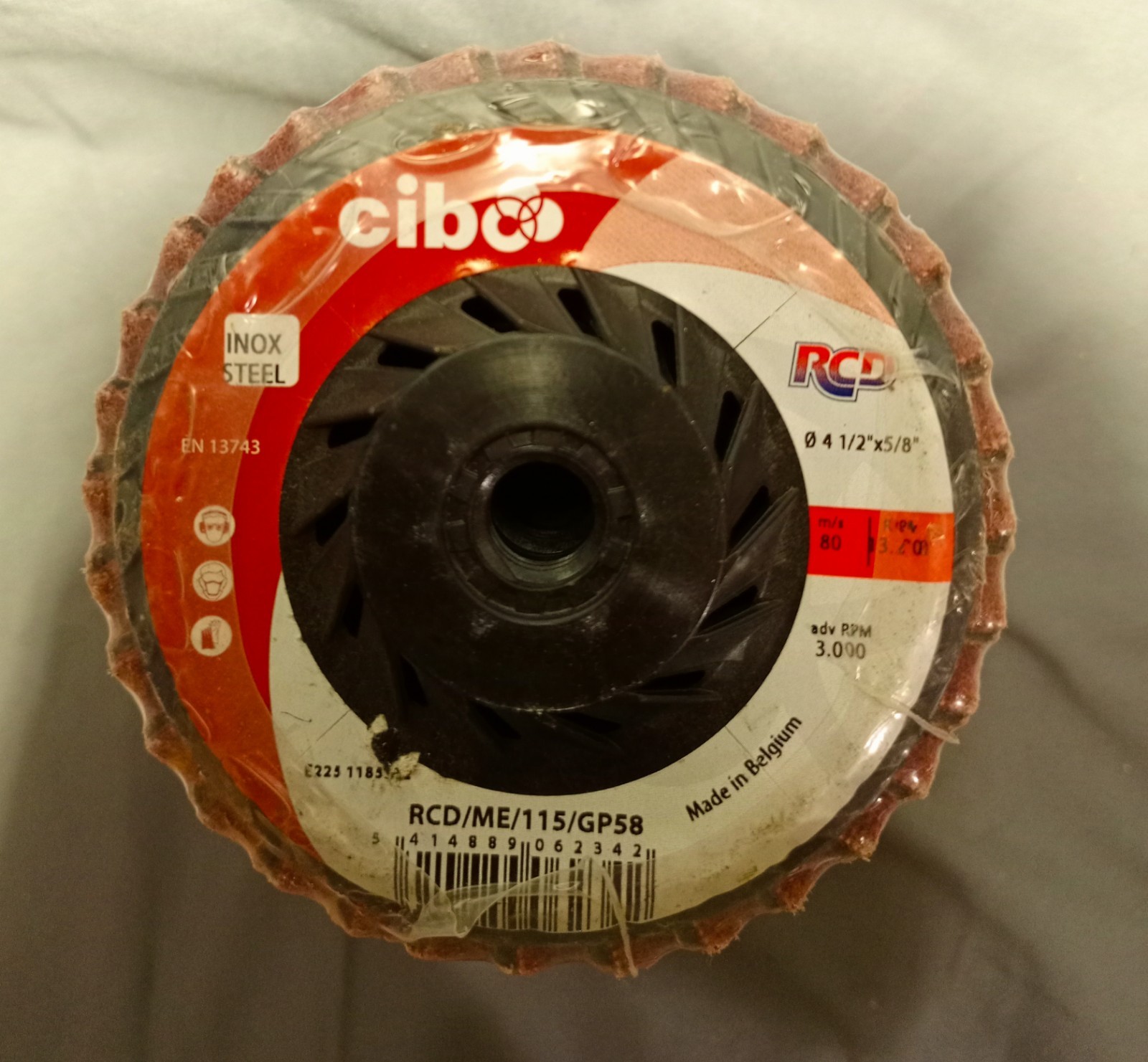 CIB RCD Inox Steel Adv RPM 3.000 4 1/2″ × 5/8″