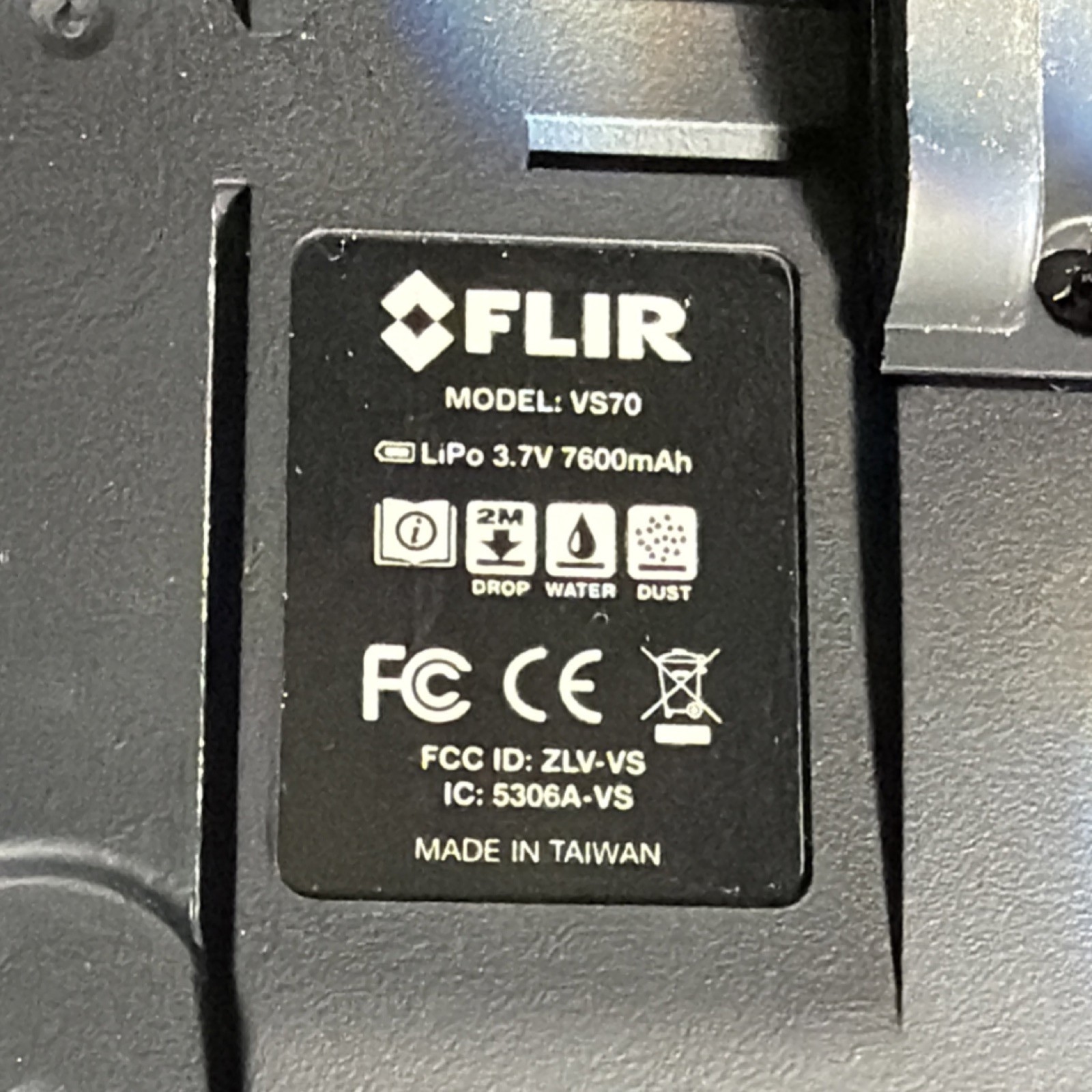 FLIR VS70 High Definition Videoscope Camera 1M 6mm Drop/Water/Dust Resistant