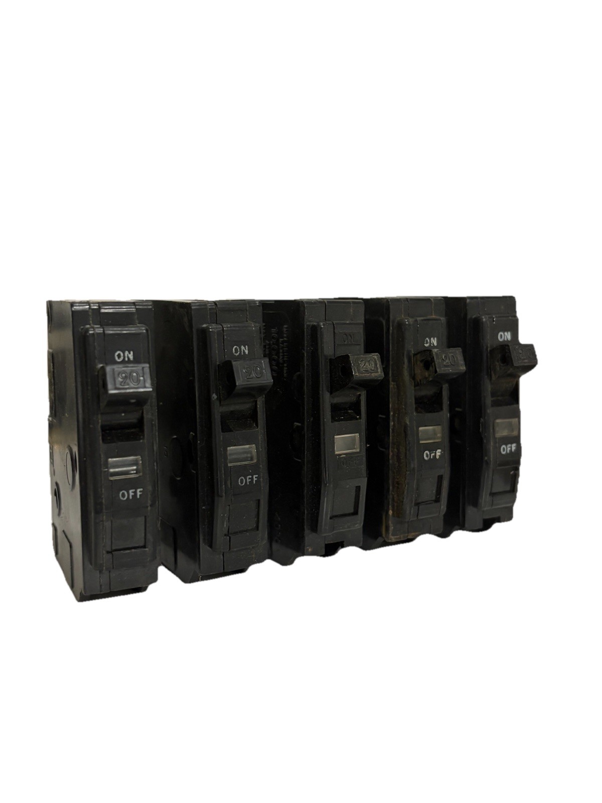(Lot of 5) Square D QO120 20 Amp 1-Pole Circuit Breaker 120/240V (QO120CP)
