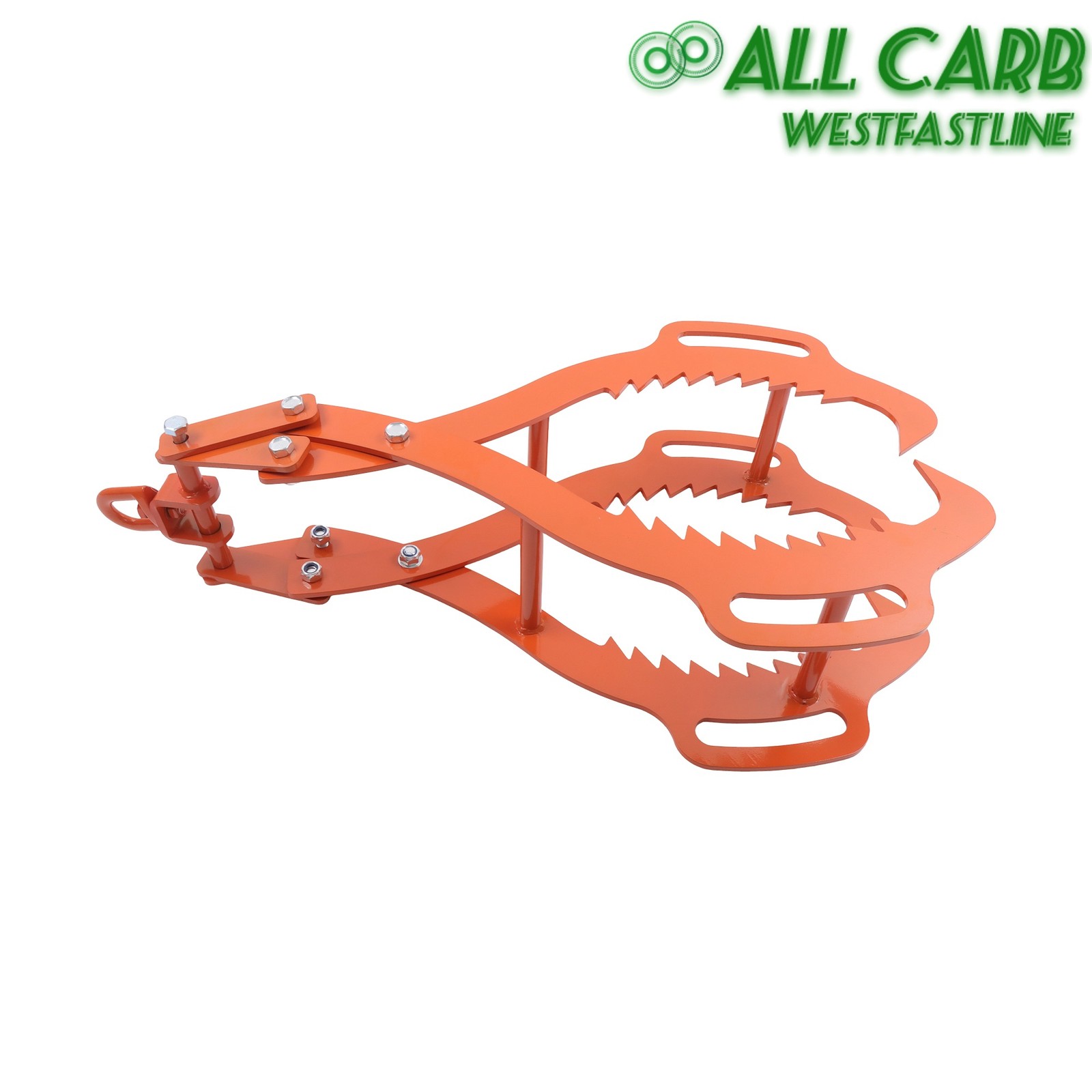 Log Lifting Tongs 4 Serrated Claw Heavy Duty Steel Swivel Dragging Tongs 36″
