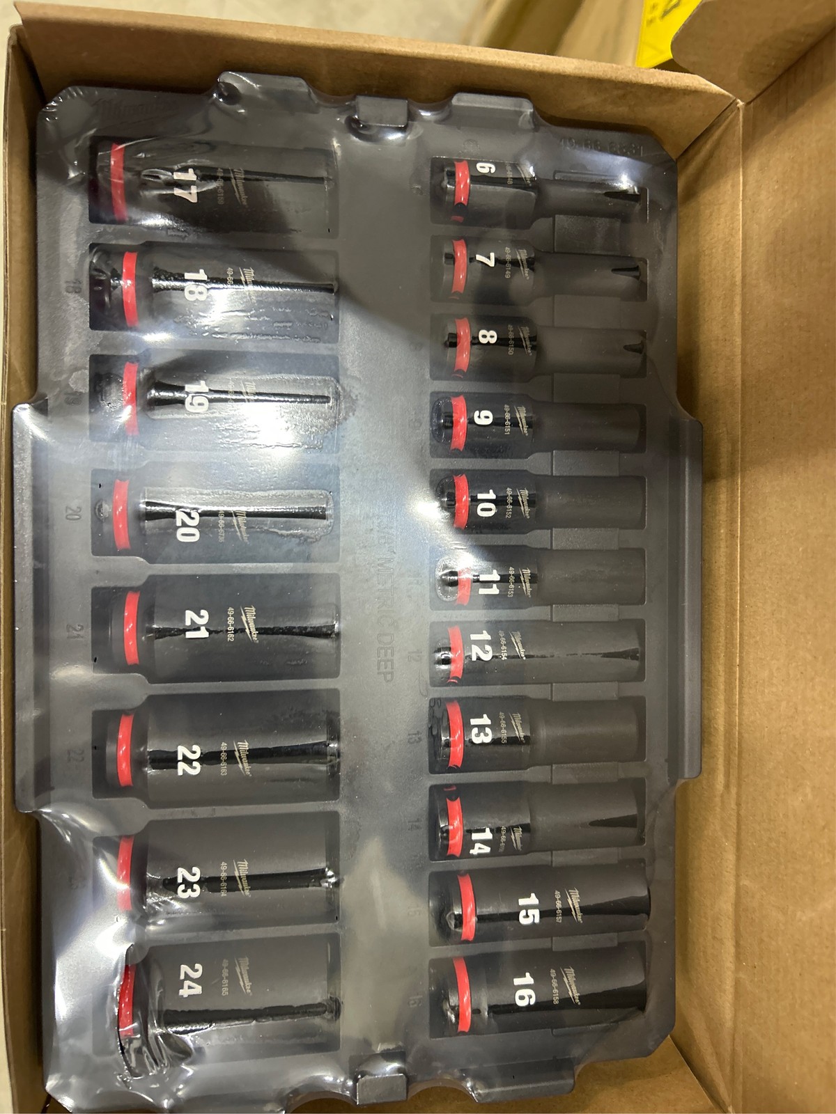 SHOCKWAVE Impact-Duty 3/8 in. Drive Metric Deep Well Impact Socket Set (19-Piece