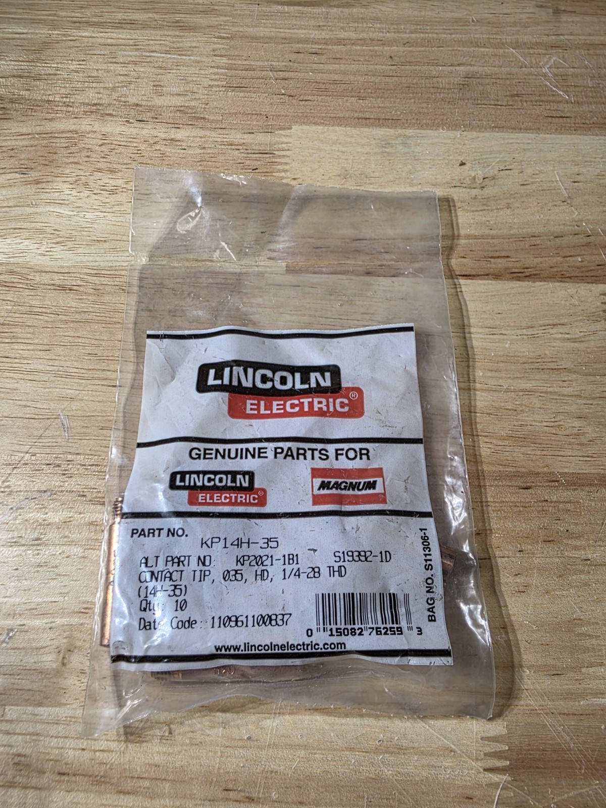 Lincoln Electric Magnum® Contact Tip – Heavy Duty, .035 in 10/pack KP14H-35