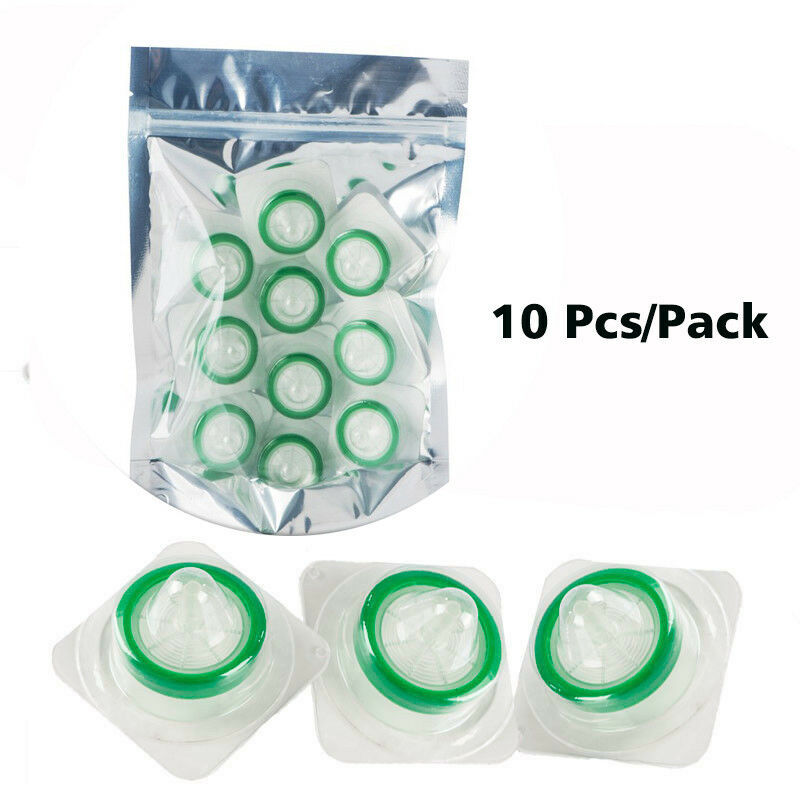 10/100pcs Sterile Syringe Filter PES Membrane 0.22um Pore Size, 33mm Individual