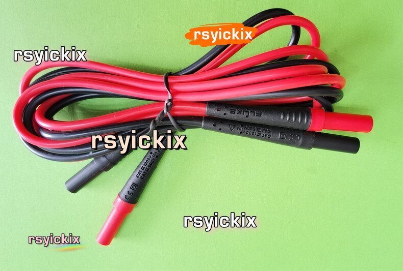 1PC New Fluke TL221 SureGrip Test Leads 1.5M 5FT Black Red Multimeter Cable