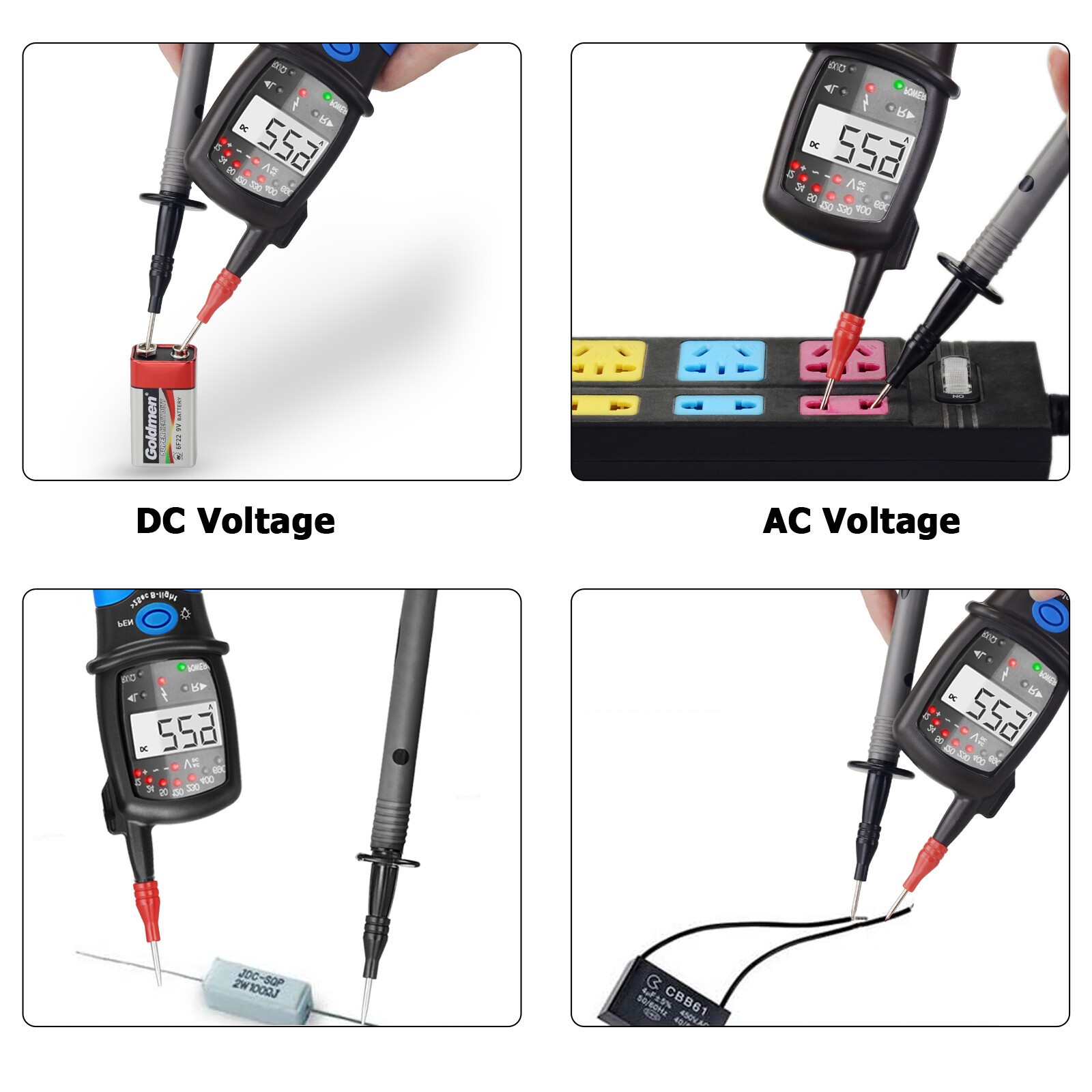 3 Phase Rotation Tester Sequence Meter with LEDs Buzzer Indicator Electrical Che
