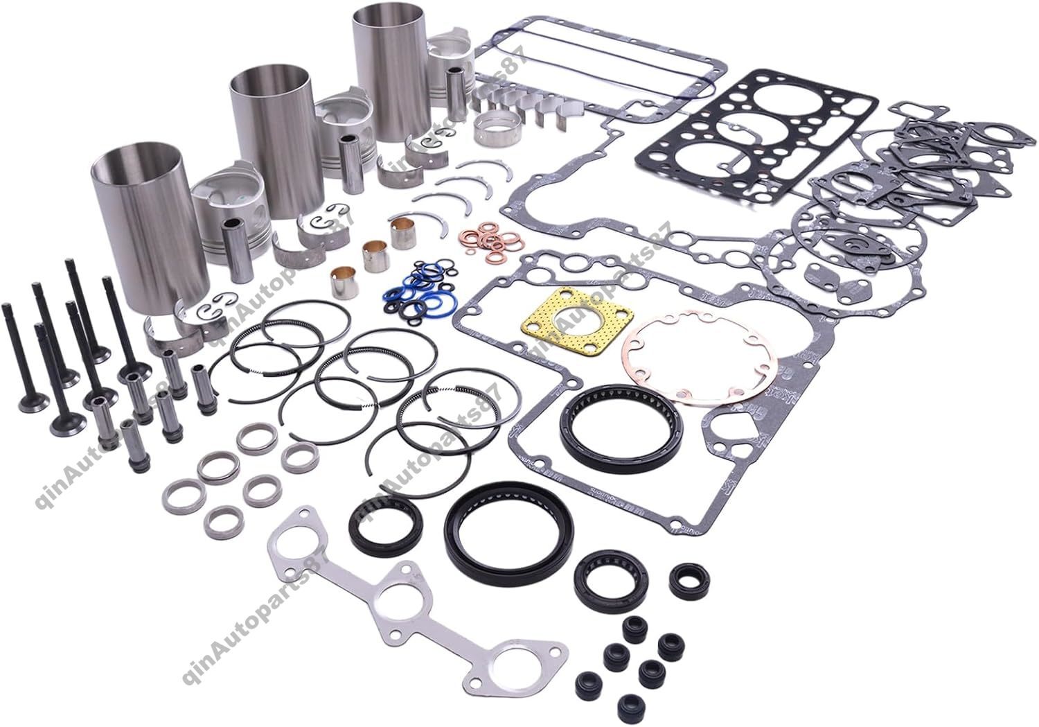 Overhaul Rebuild Kit for Kubota Engine D750 D750B D750-B Tractor B1200 B7100
