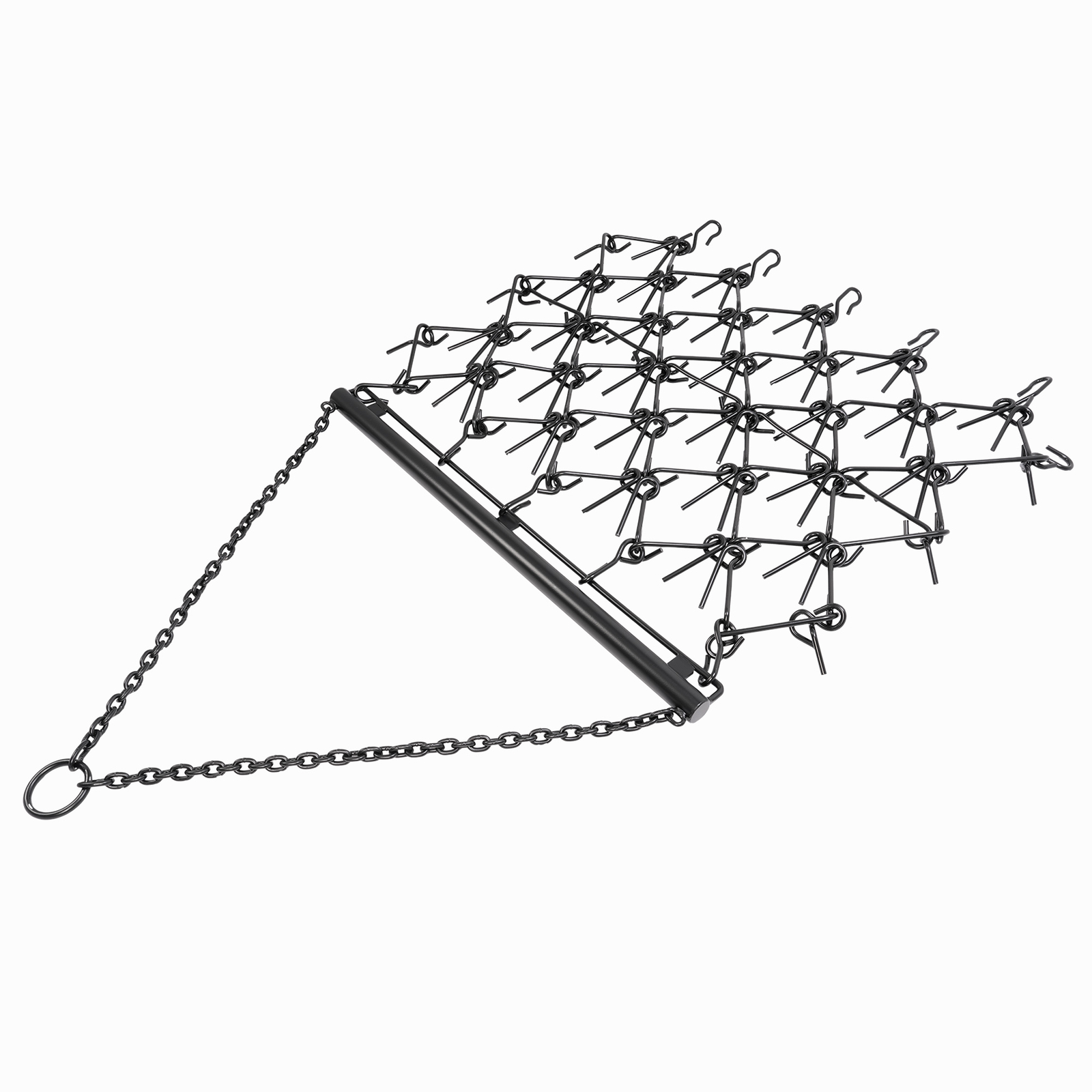 Steel Drag Harrow 4X4FT Heavy Duty Chain For ATV UTV Tractor Leveling Grading