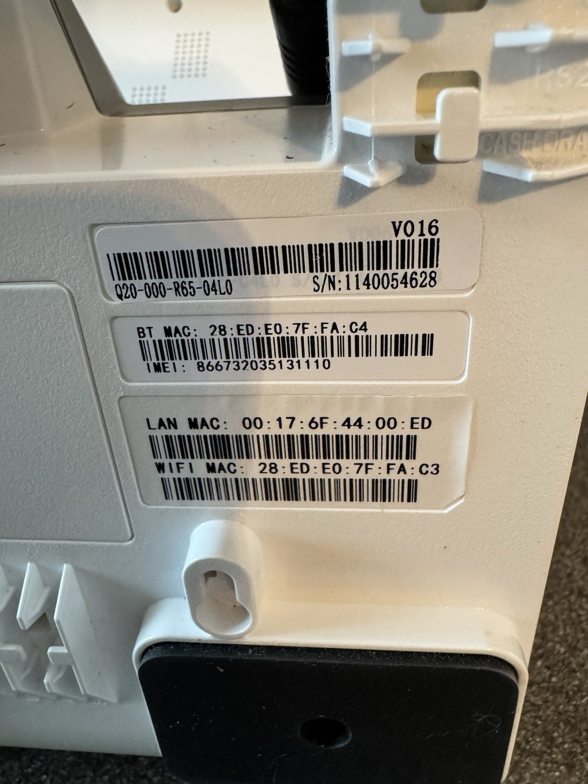 PAX E500 POS Terminal Powers Up, Reset To Factory Condition As Is Free Shipping
