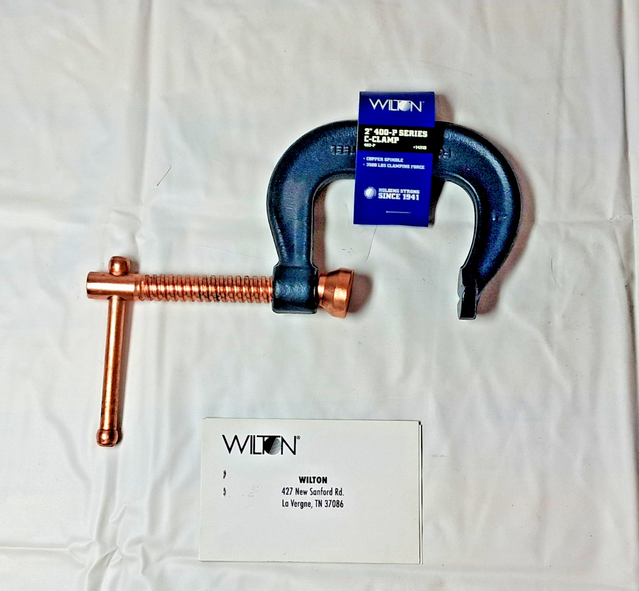 WILTON C-CLAMP 400 SERIES 2-1/8 “MO 2-5/8″TD 402-P