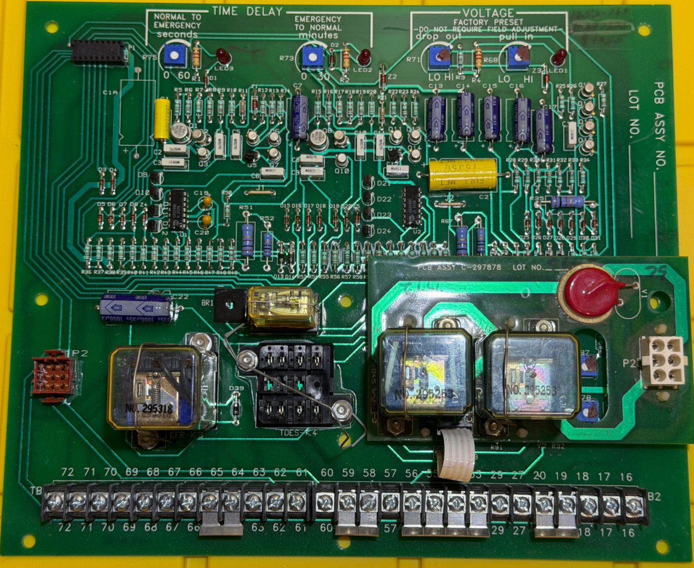 Kohlher D-297375 Automatic Transfer Switch ATS Control Board – FOR PARTS ONLY