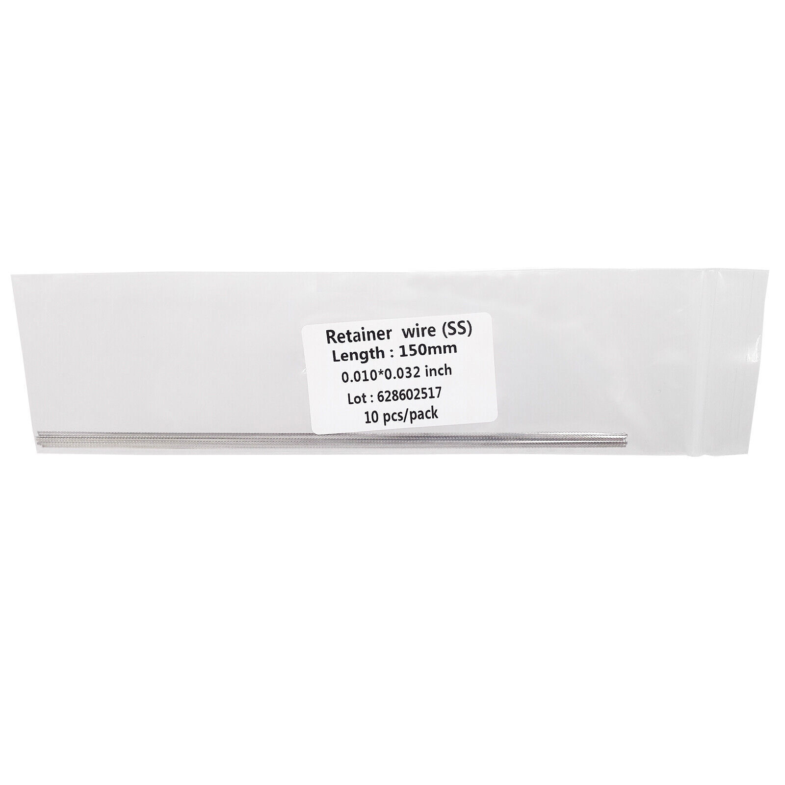 10 Pcs Dental Orthodontic Flat Strand Stainless Steel Lingual Retainer Wire