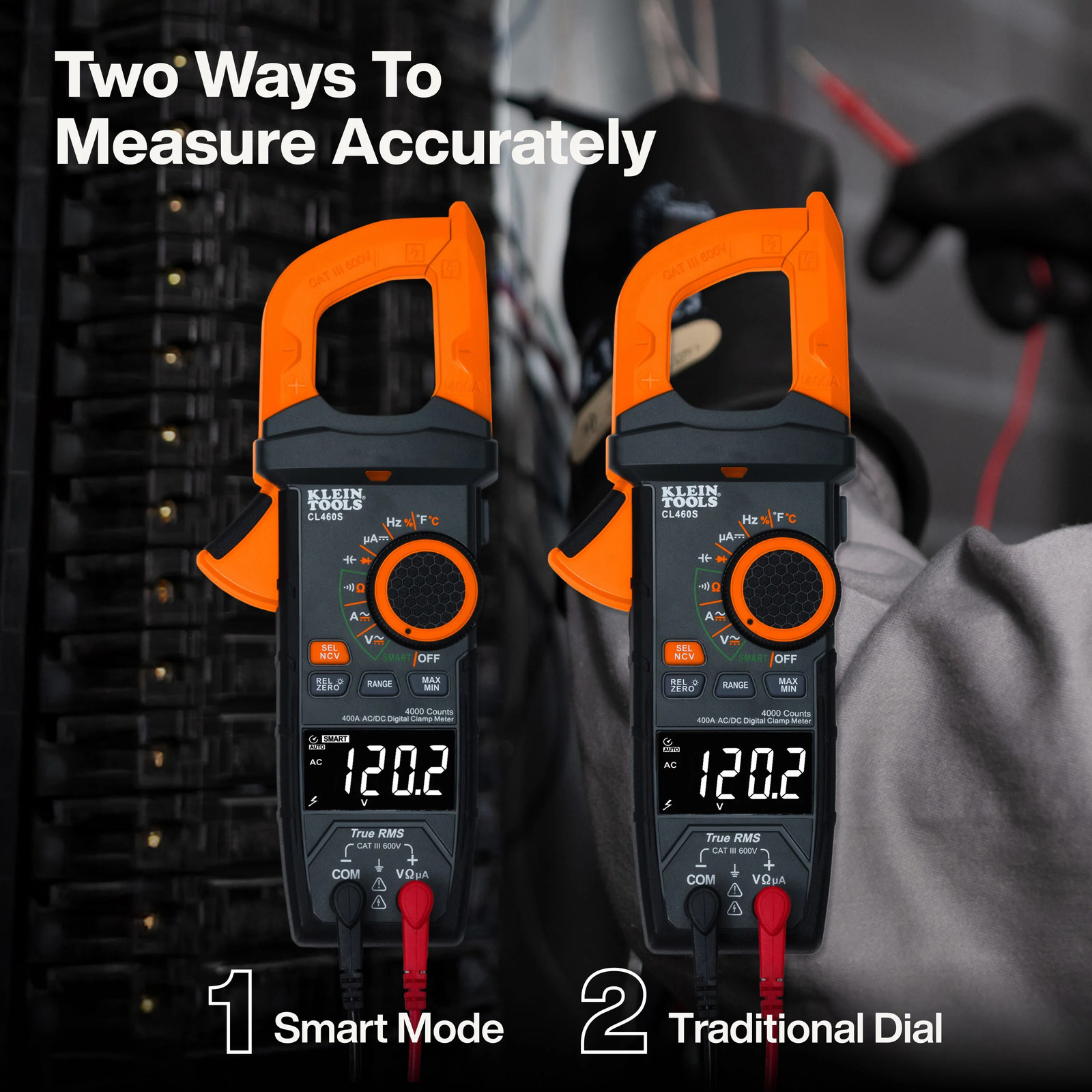 Klein Tools CL460S 400A AC/DC Auto-Ranging Smart Digital Clamp Meter