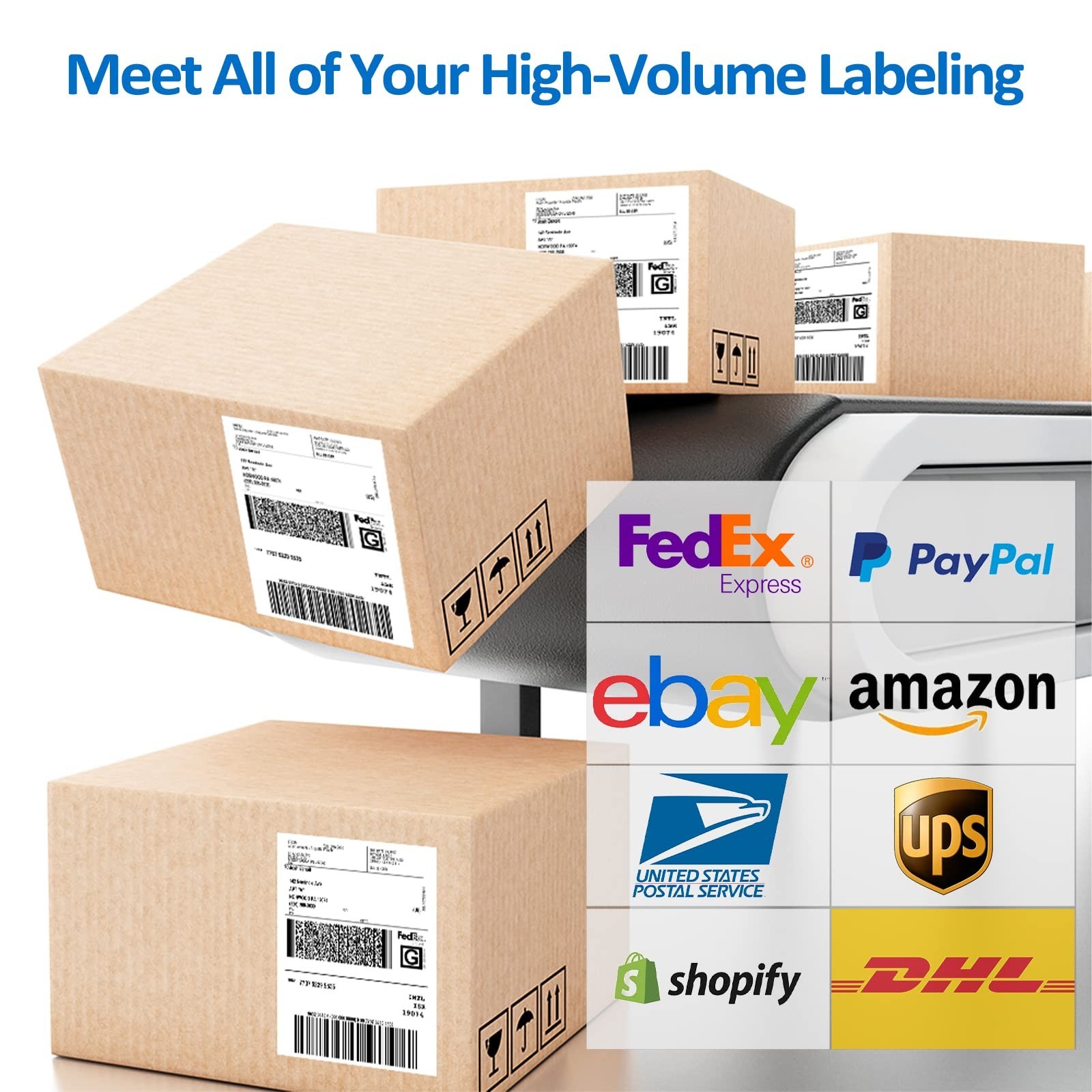 1000 Labels Compatible MUNBYN 4″x6″ Direct Thermal Label, (500 Labels/Stack) …
