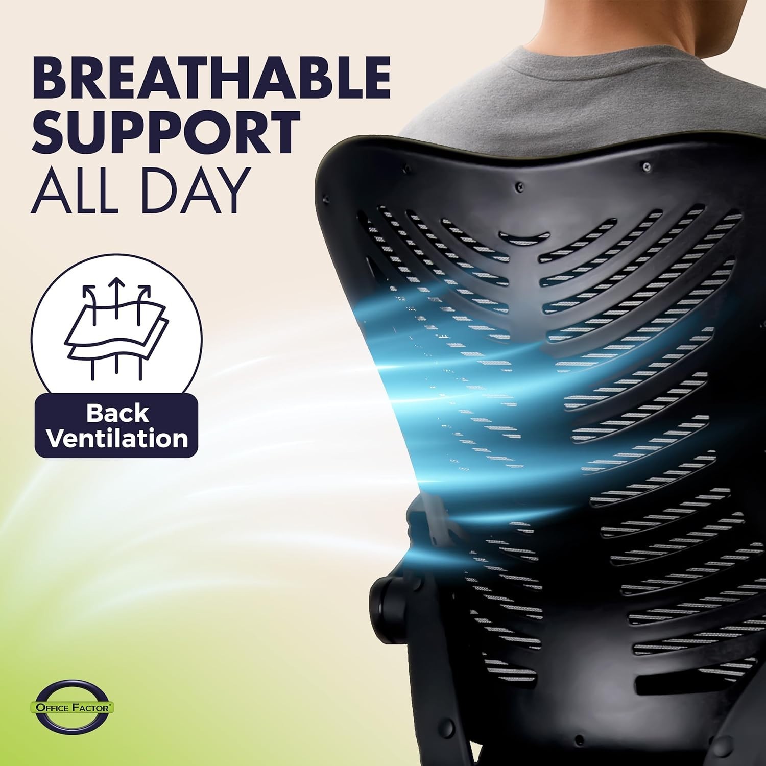 300 Lbs Support Ergonomic Drafting Chair – Adjustable Foot Ring & Cool Mesh Back