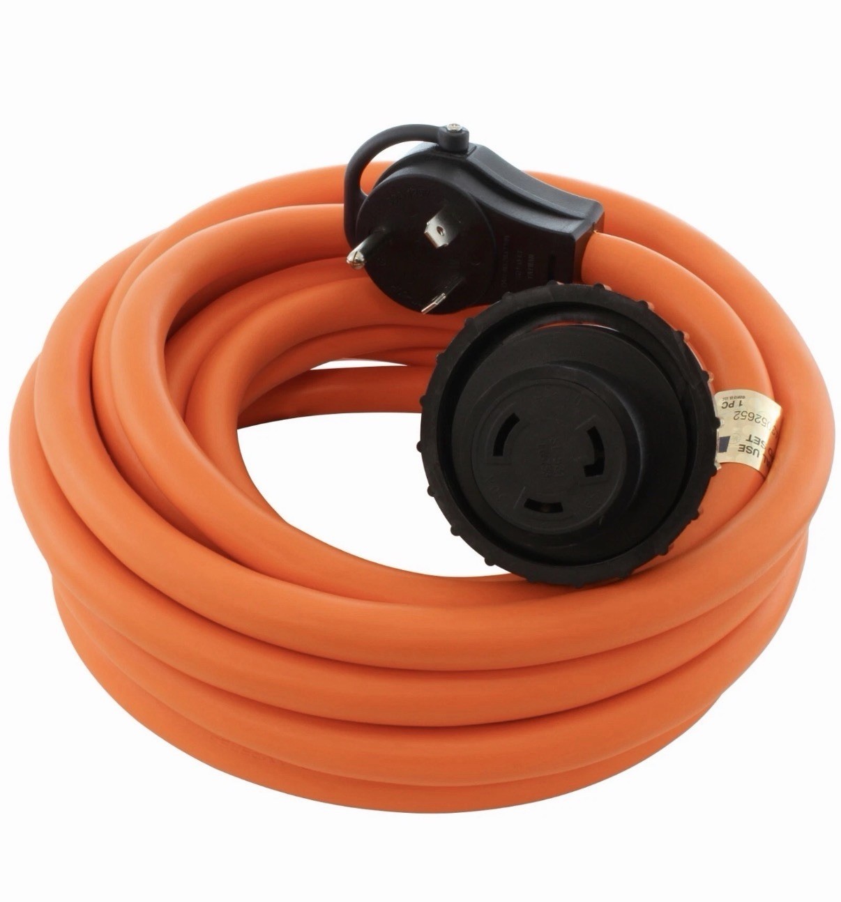 AC WORKS 50ft 30A 125V RV/Marine Adapter Cord – TT-30P to L5-30R