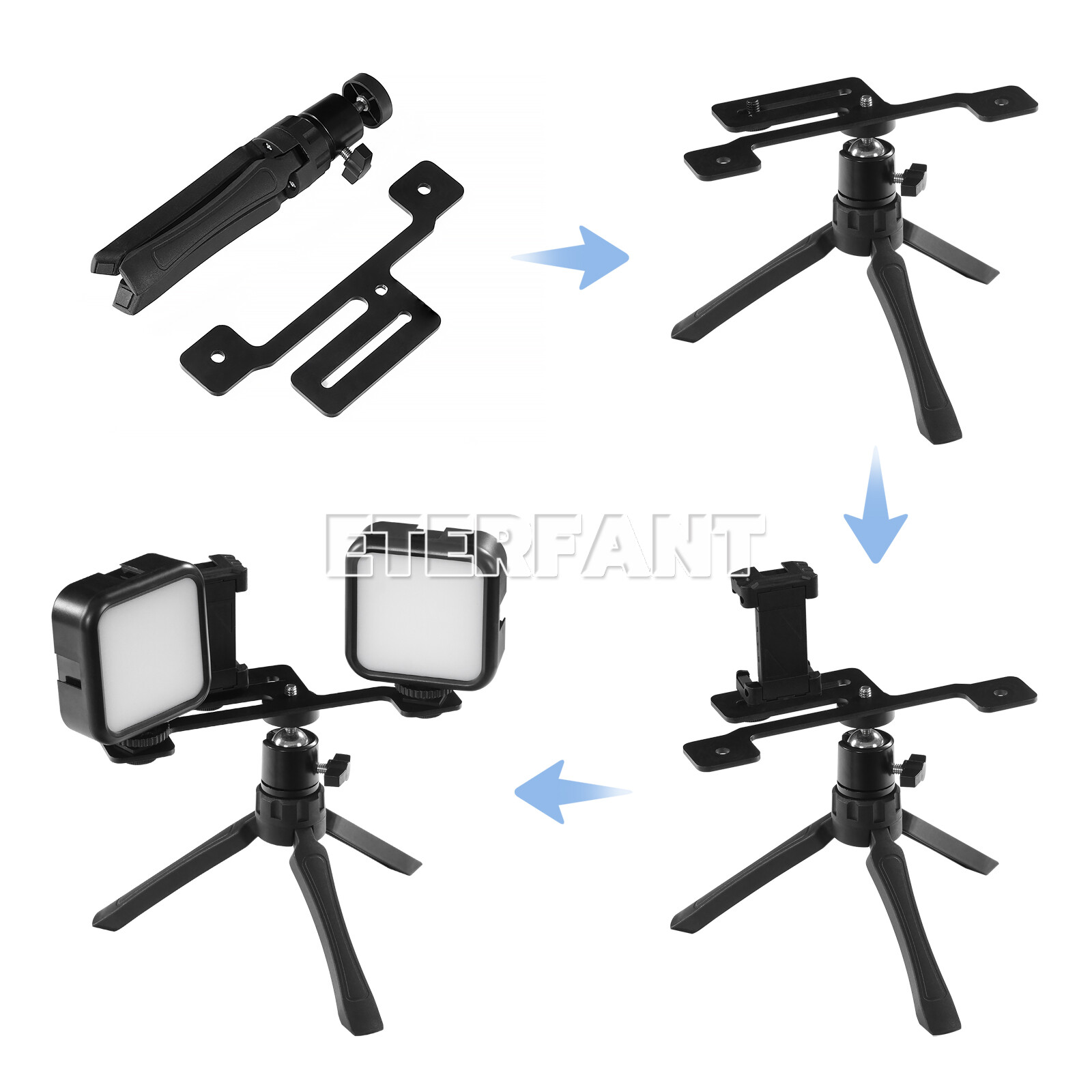 ETERFANT Dental LED Fill Light Oral Photography Flash Light Lighting Brightness