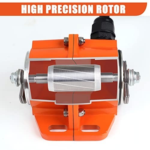 TOAUTO Concrete Vibrator Motor 30W 110V 3600RPM Aluminum Alloy Shaker Table