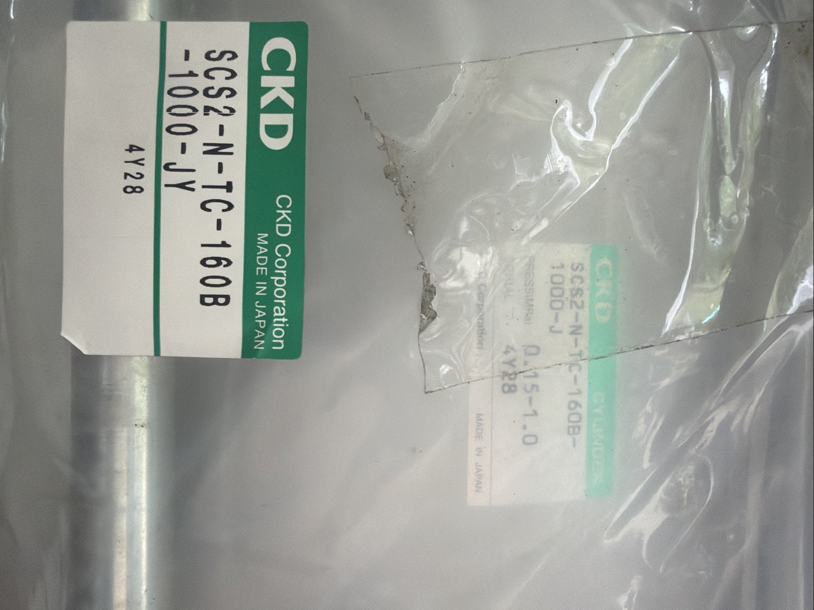 CKD SCS2-N-TC-160B-1000-JY Pneumatic Cylinder 160mm Bore 1000mm Stroke NEW