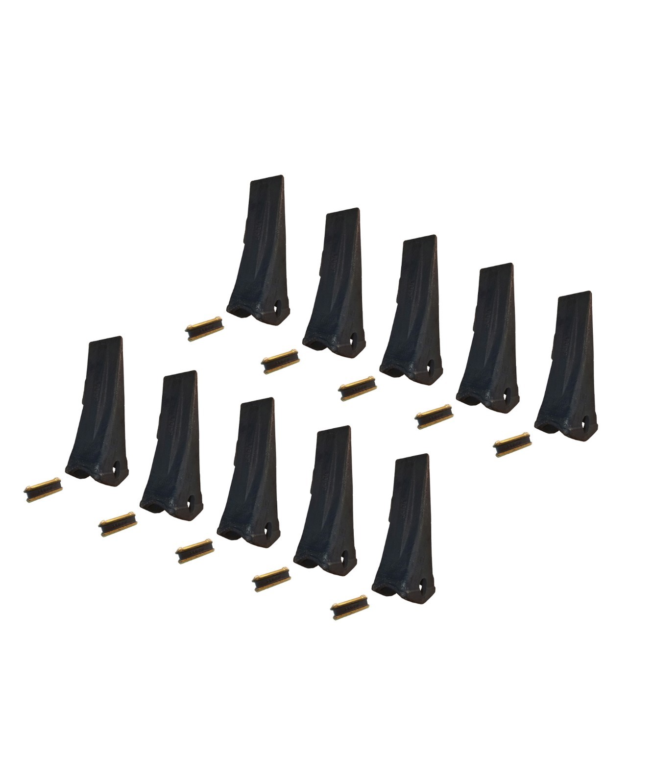 10- H&L Style Bucket Teeth with pins – 2400, 24, 240, 077-2832, 240pn